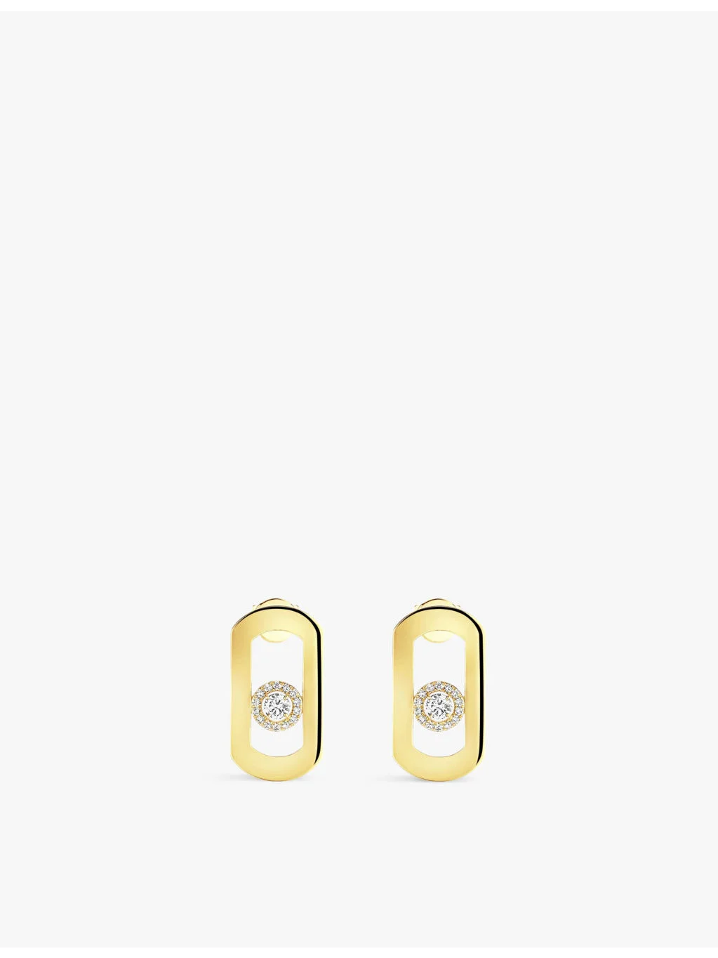 So Move 18ct gold and 0.23ct diamond earrings - 1