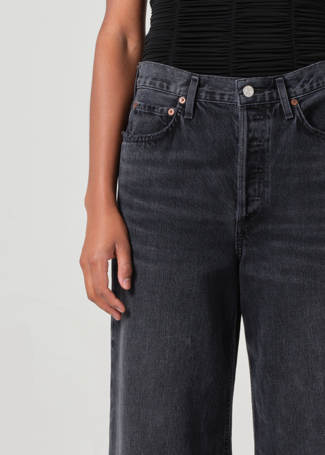 DAME HIGH RISE WIDE LEG NO CUFF IN HITCH - 5