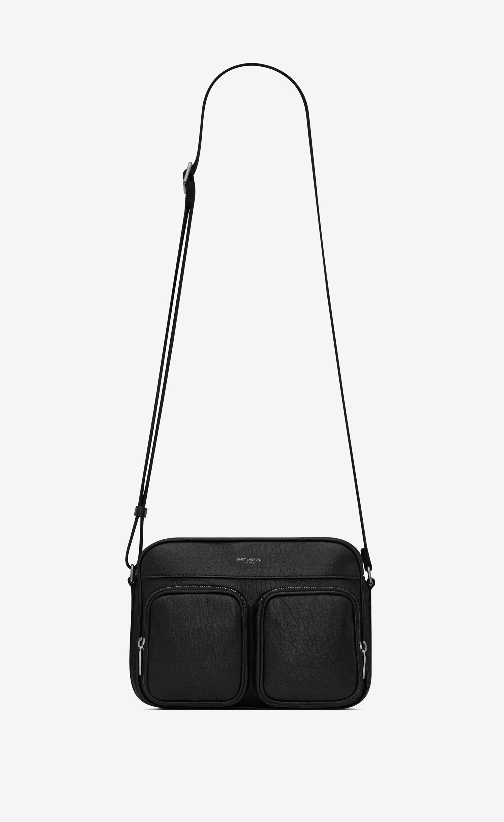 city saint laurent camera bag in grained leather - 1