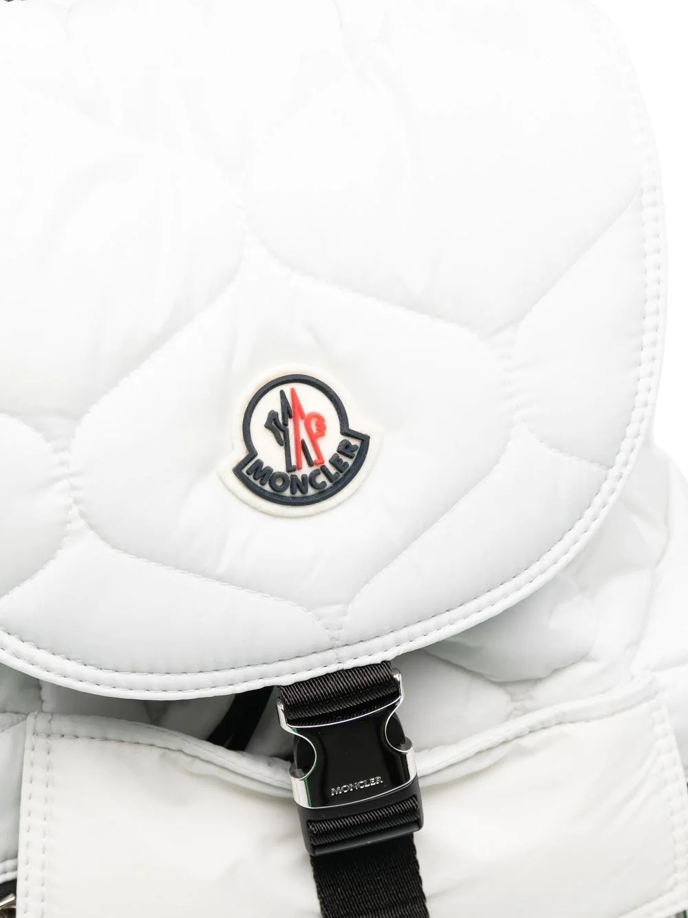 logo-patch quilted backpack - 5