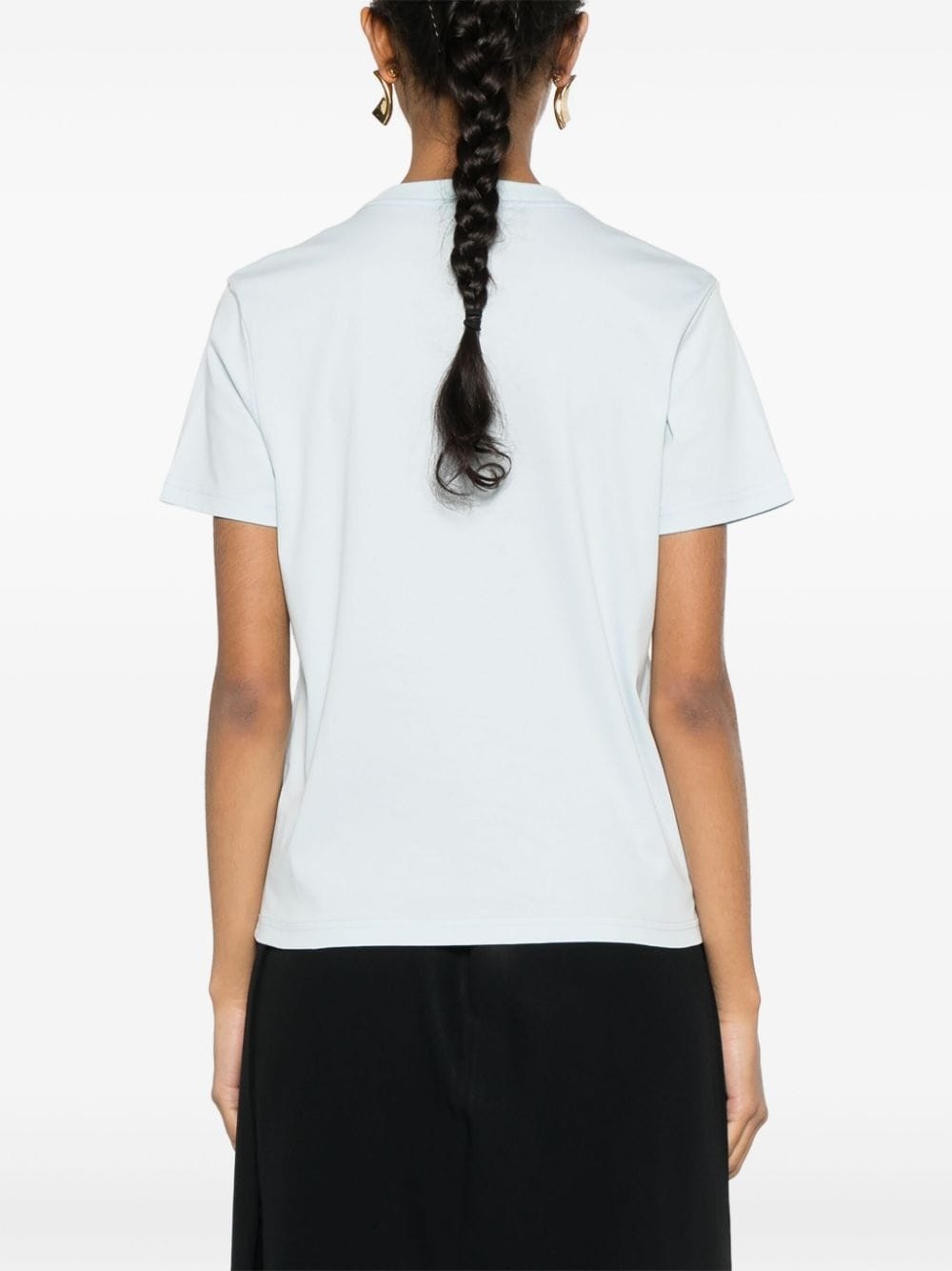 embroidered-logo cotton T-shirt - 4