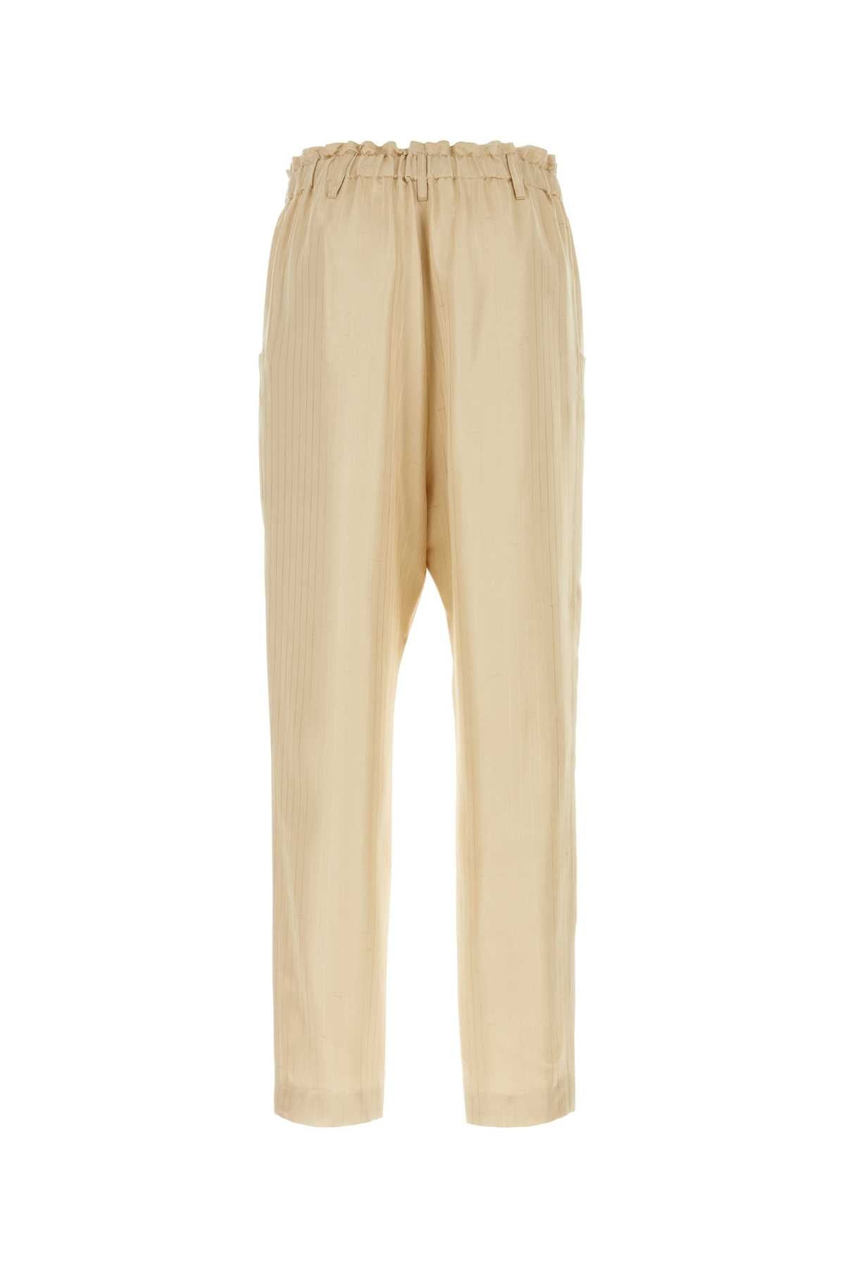 Saint Laurent Men Embroidered Satin Pant - 2