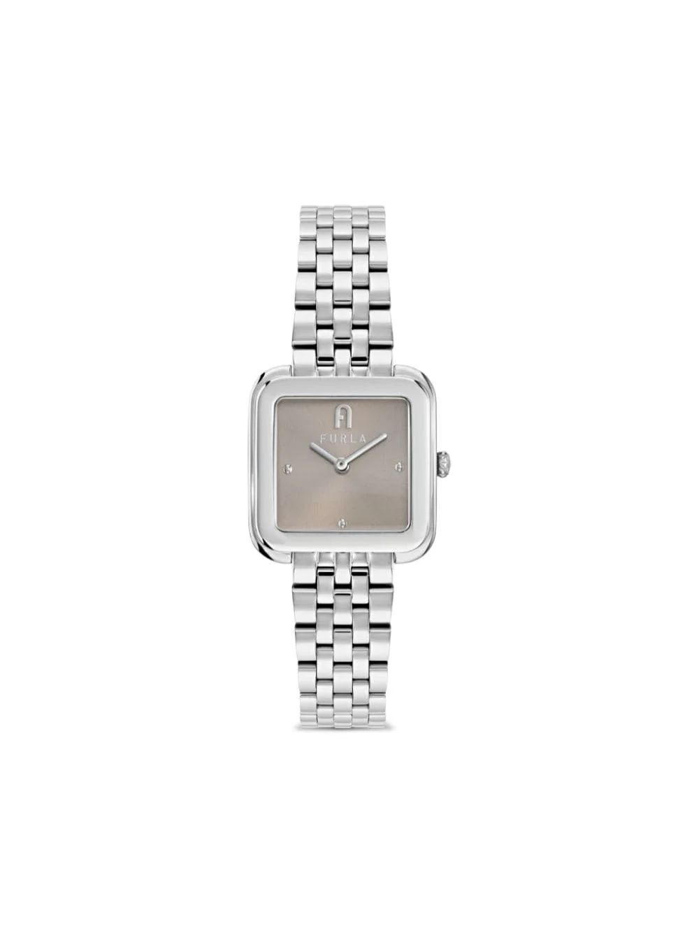 square-silver-tone watch - 1