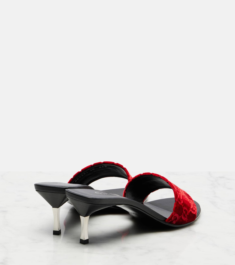 GUCCI GG velvet mules outlook