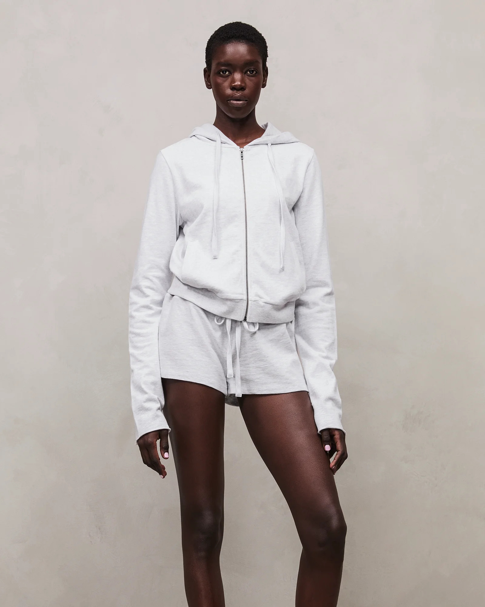 LIGHTWEIGHT MICRO SHORTS HEATHER GREY - 4