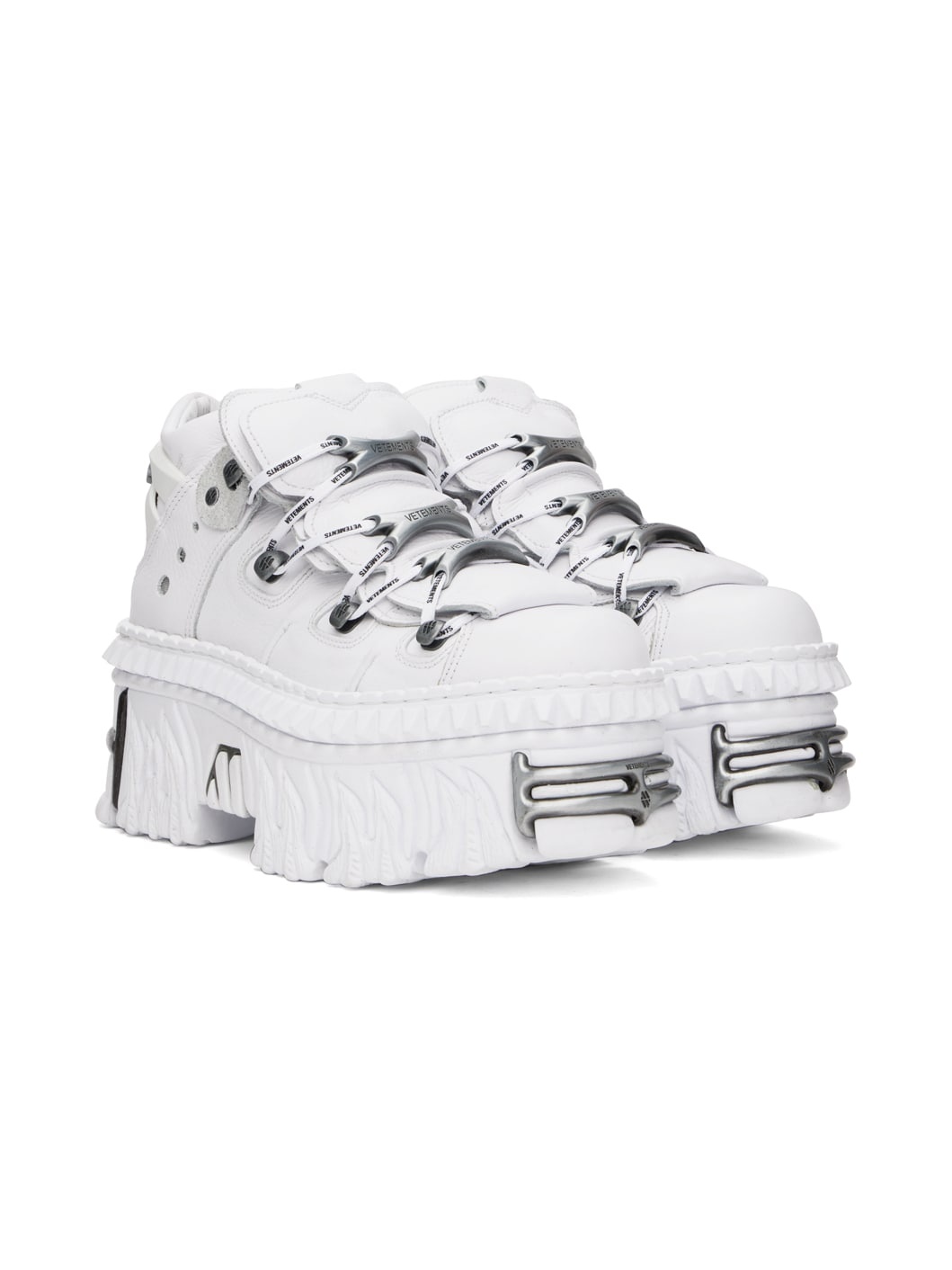 White New Rock Edition Platform Sneakers - 4