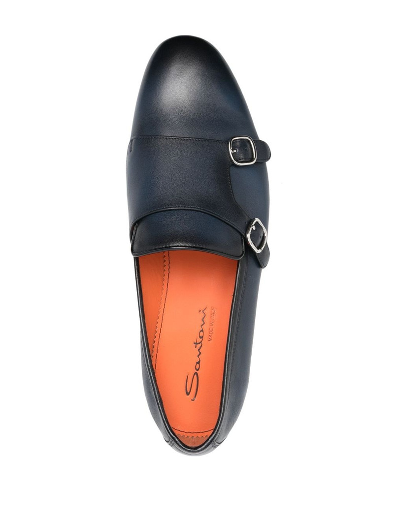 double-buckle leather shoes 4
