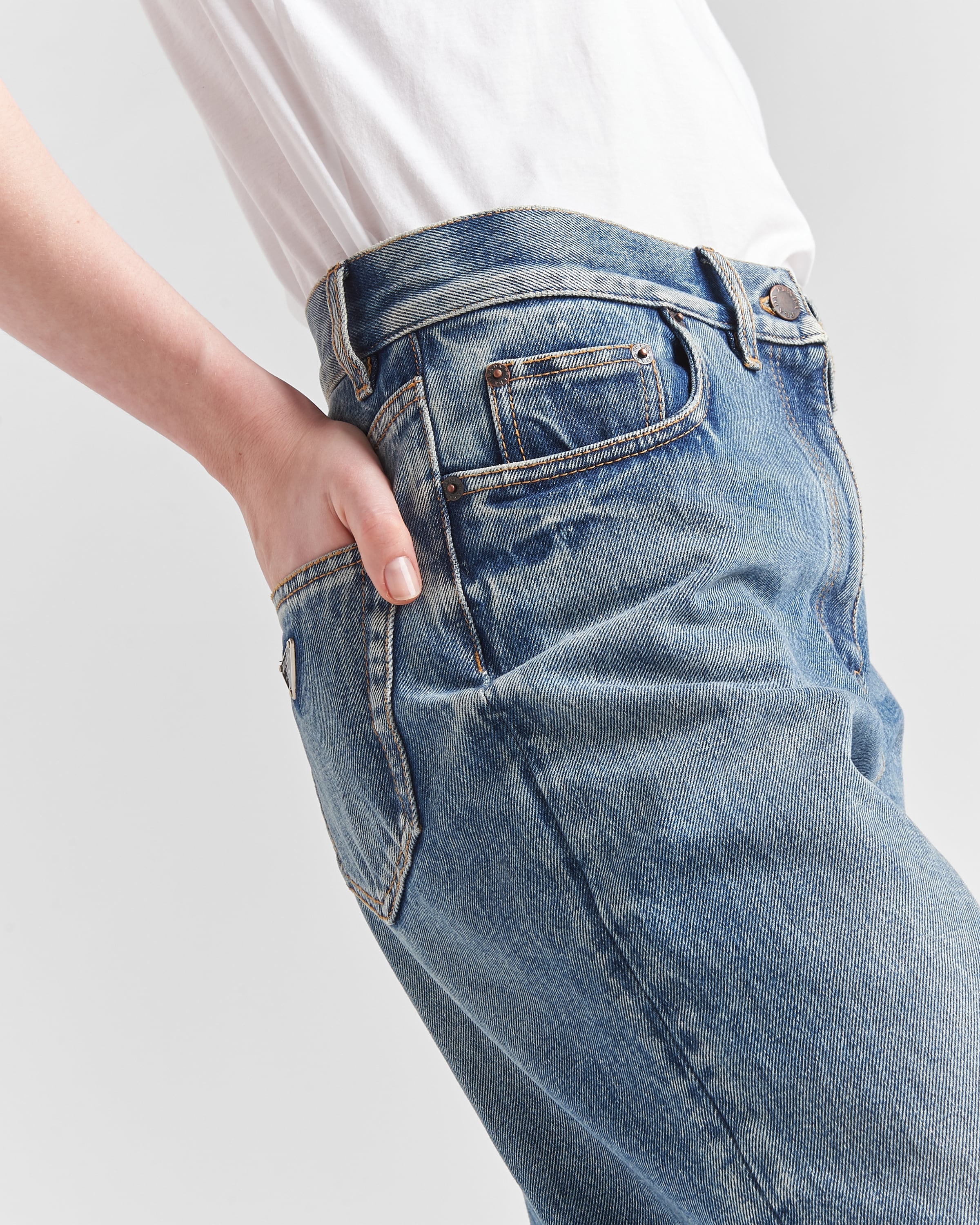 Five-pocket denim jeans - 4