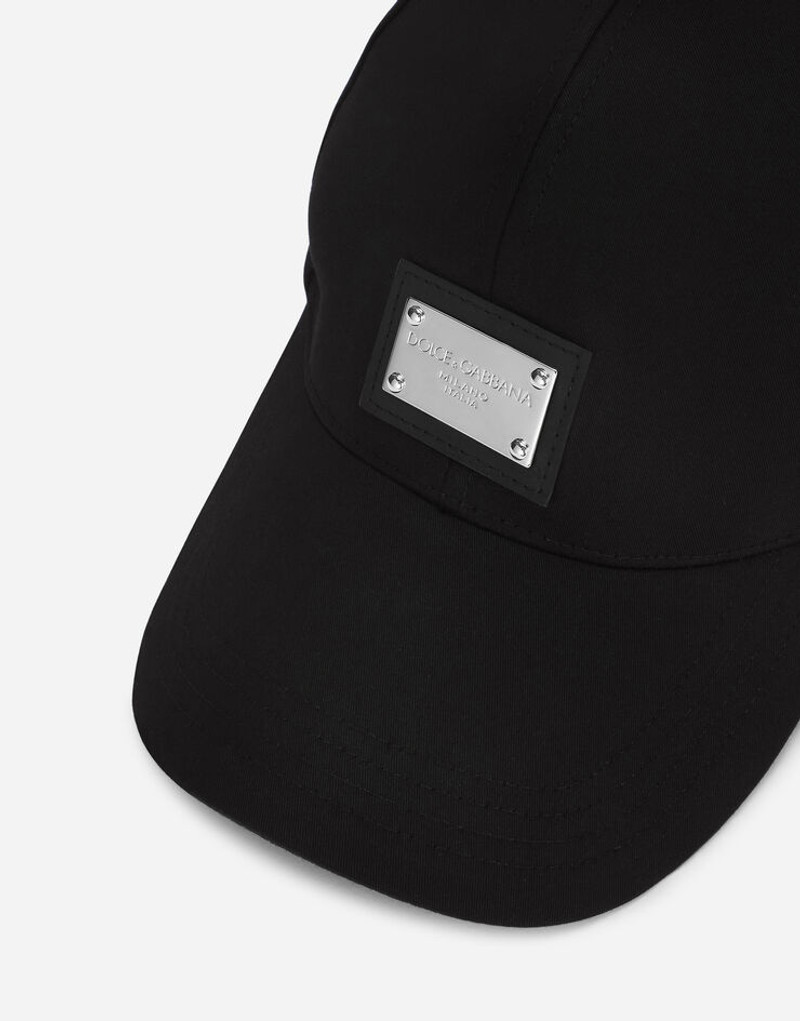 Dolce & Gabbana Cotton baseball cap with branded tag outlook