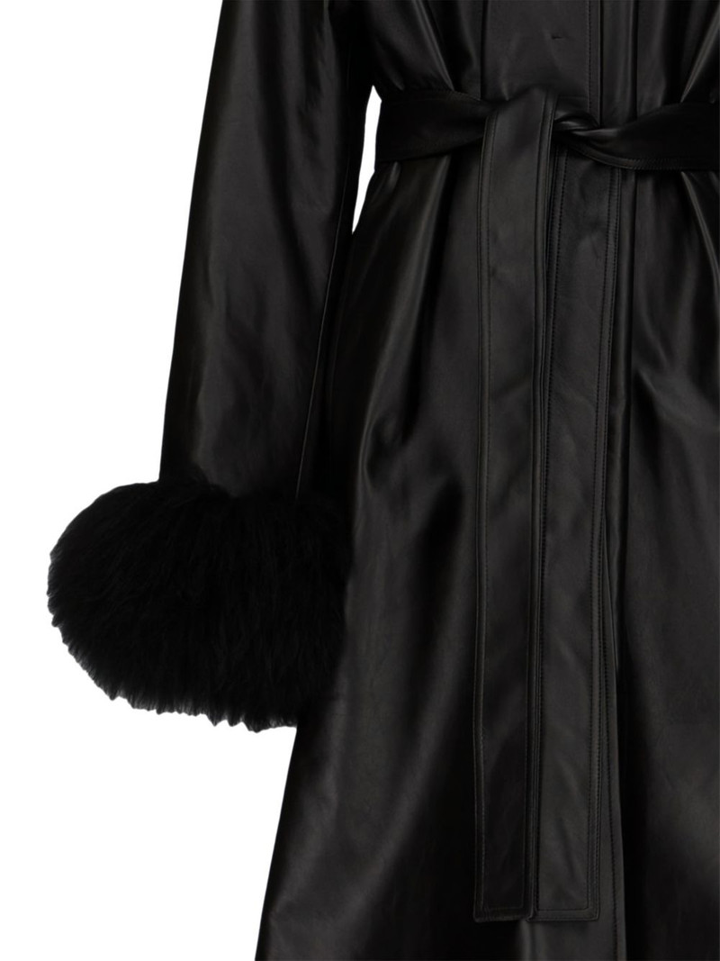 Alaïa fur cuff coat outlook