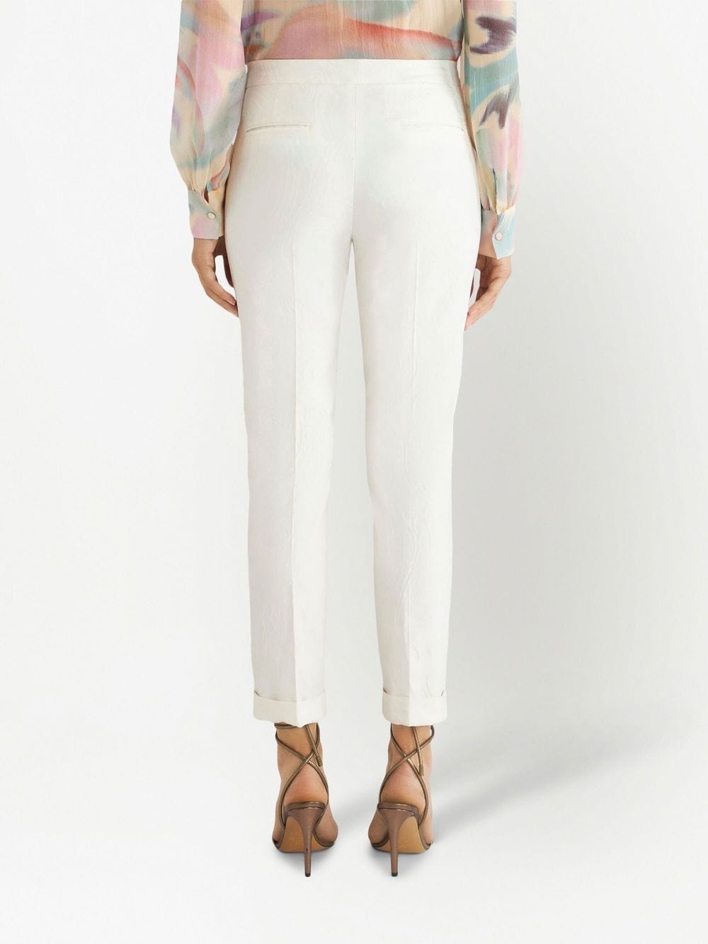 tailored cotton trousers - 4