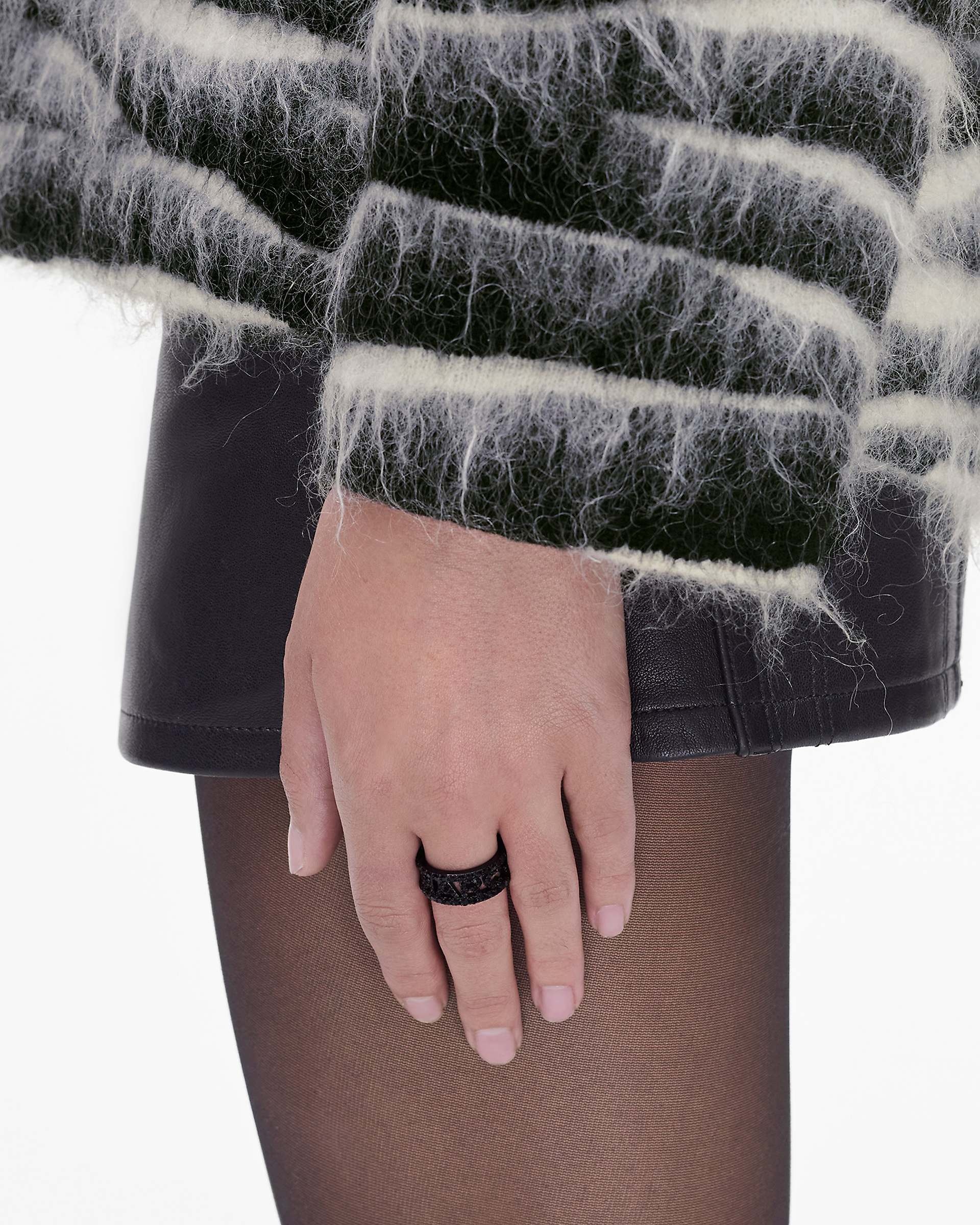THE MONOGRAM PAVE RING - 2