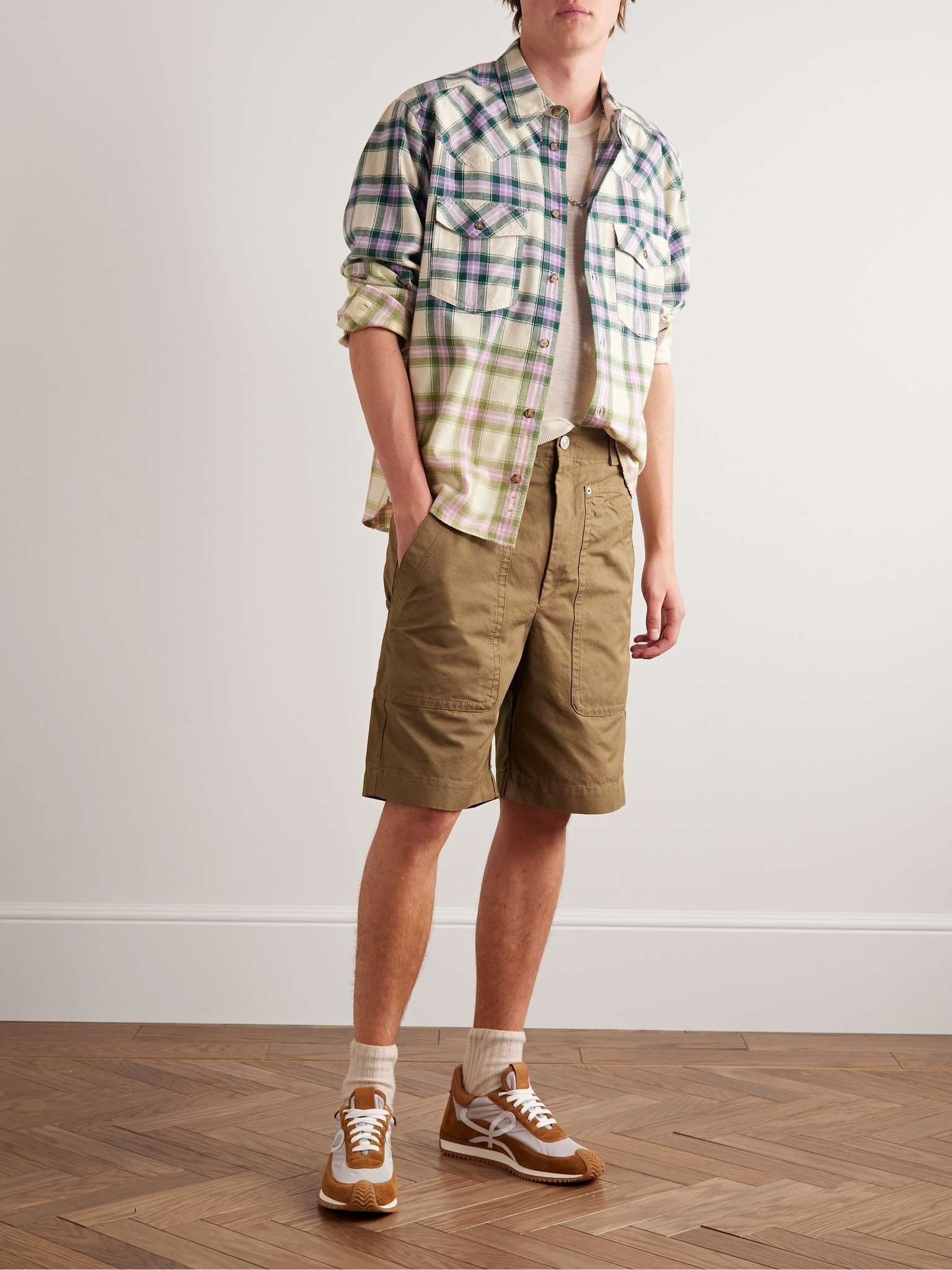 Straight-Leg Cotton Shorts - 2