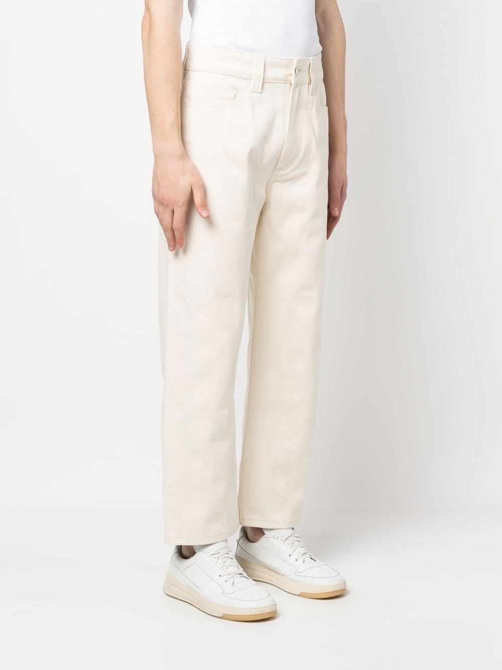 cropped cotton trousers - 3