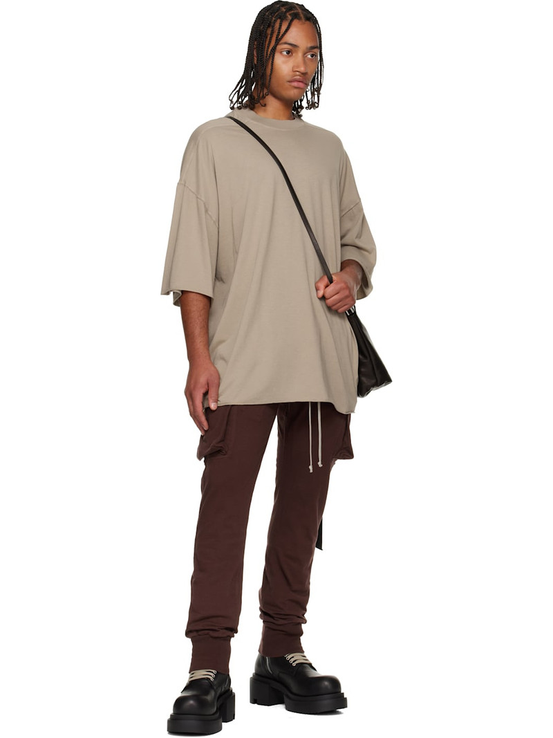 Rick Owens DRKSHDW Taupe Concordians Tommy T-shirt outlook