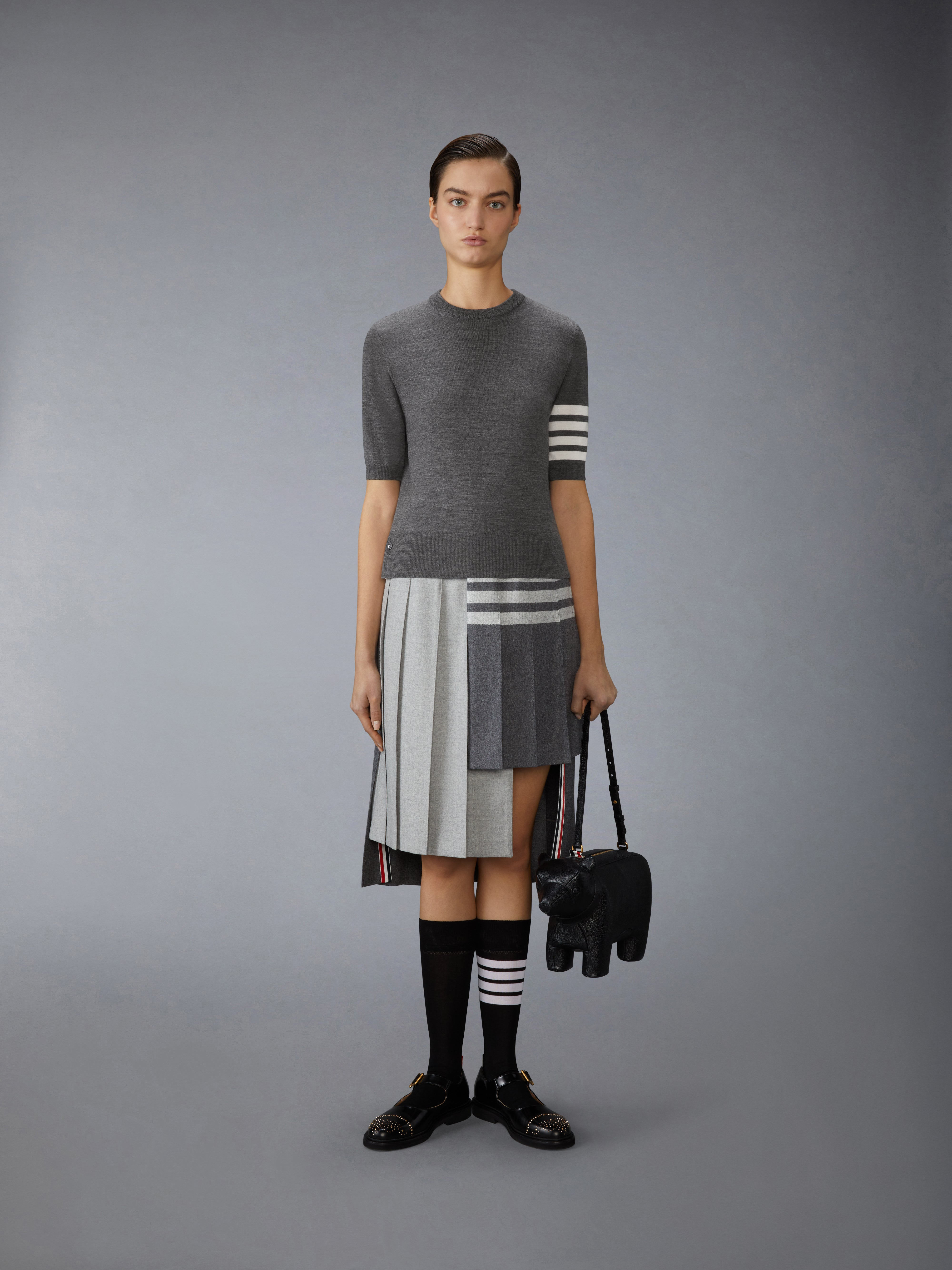 FINE MERINO WOOL 4-BAR TEE - 4