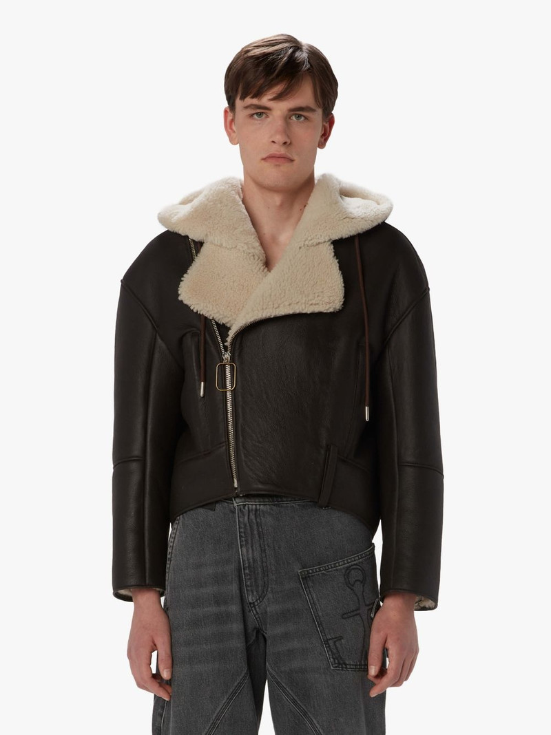 JW Anderson HOODED BIKER JACKET outlook