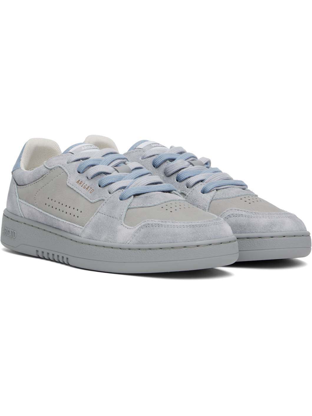 Gray & Blue Dice Lo Sneakers - 4