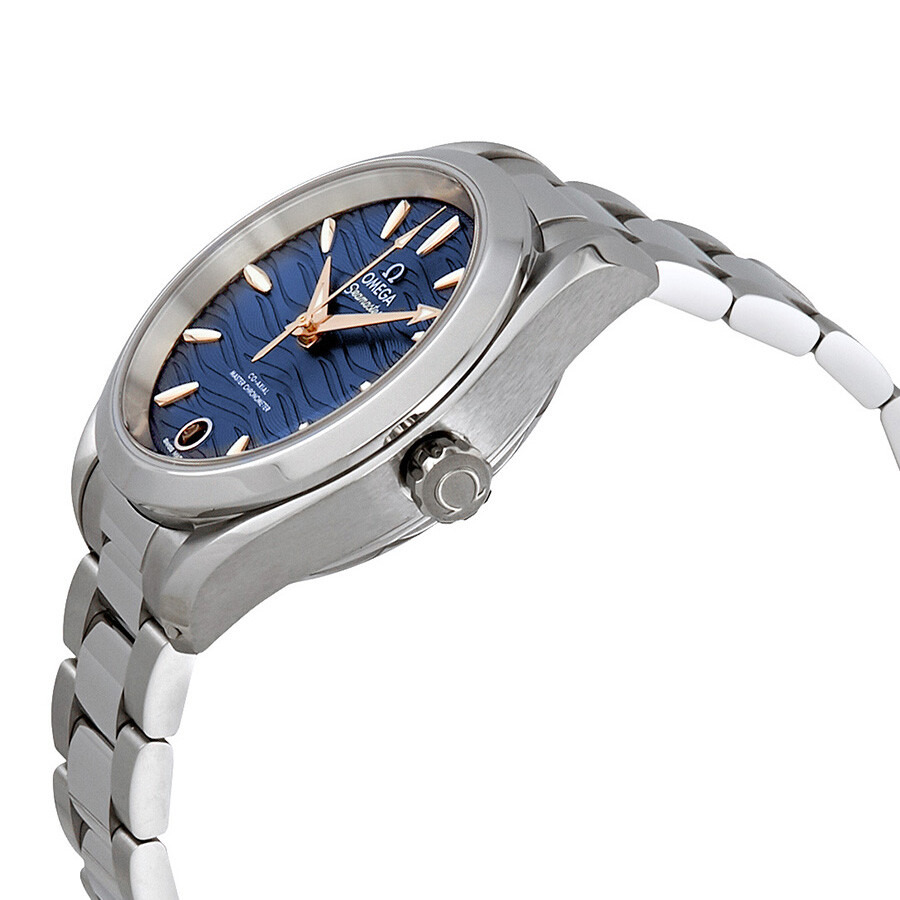 Pre-owned Omega Seamaster Aqua Terra Co-Axial Master Chronomter Automatic Blue Dial Ladies Watch 220 - 2