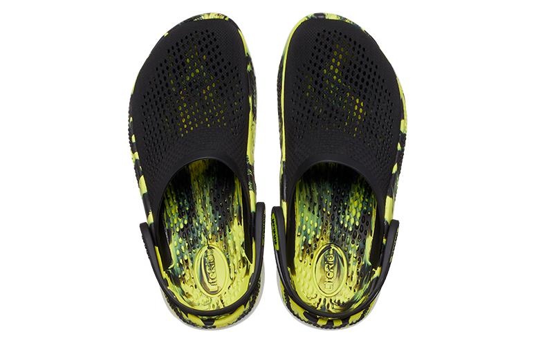 Crocs LiteRide 2.0 Clog 'Black Neon Yellow' 207634-02K - 5