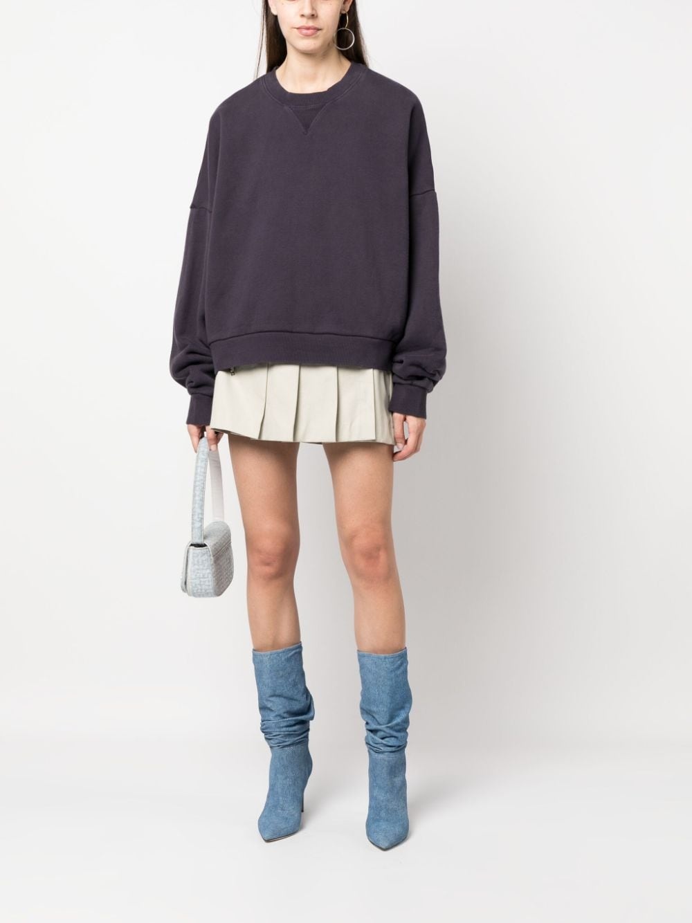 drop-shoulder crew-neck sweatshirt - 2
