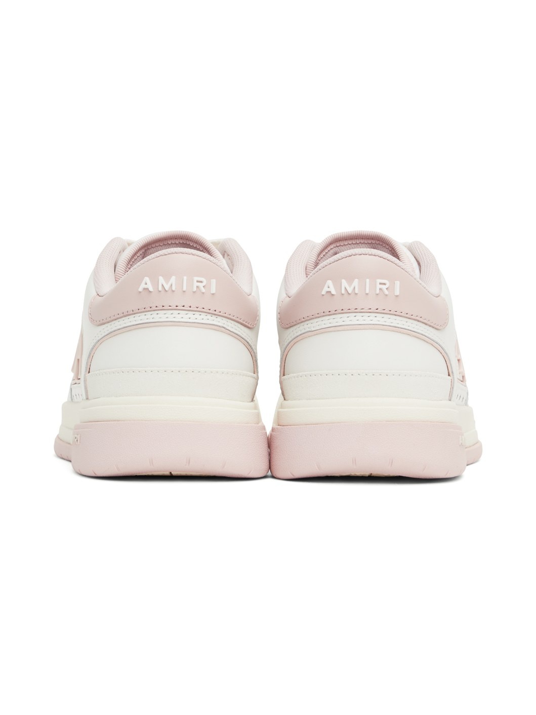 White & Pink Classic Low Sneakers - 2