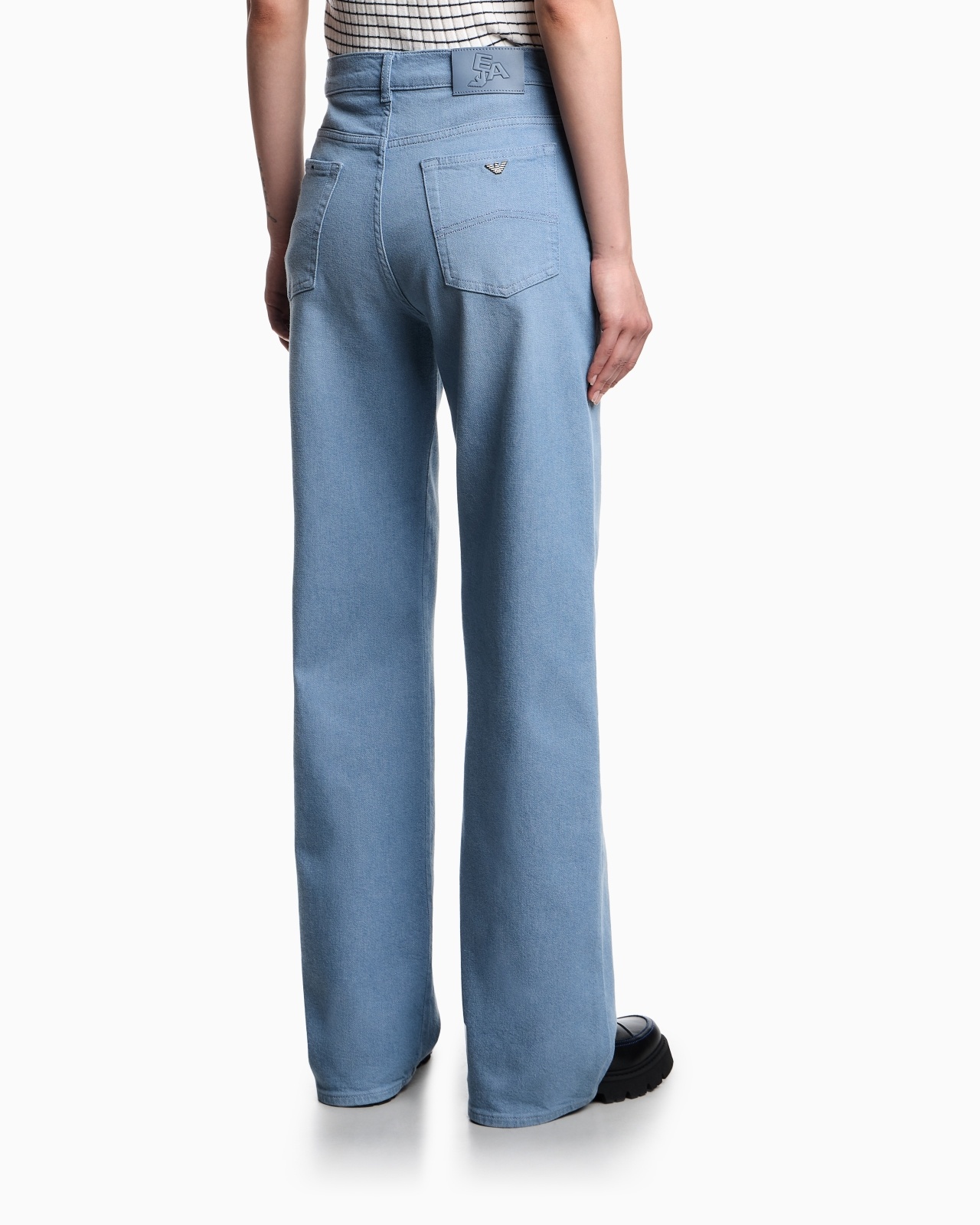 J7E MID-RISE STRAIGHT-LEG JEANS IN YARN-DYED COTTON DRILL - 3