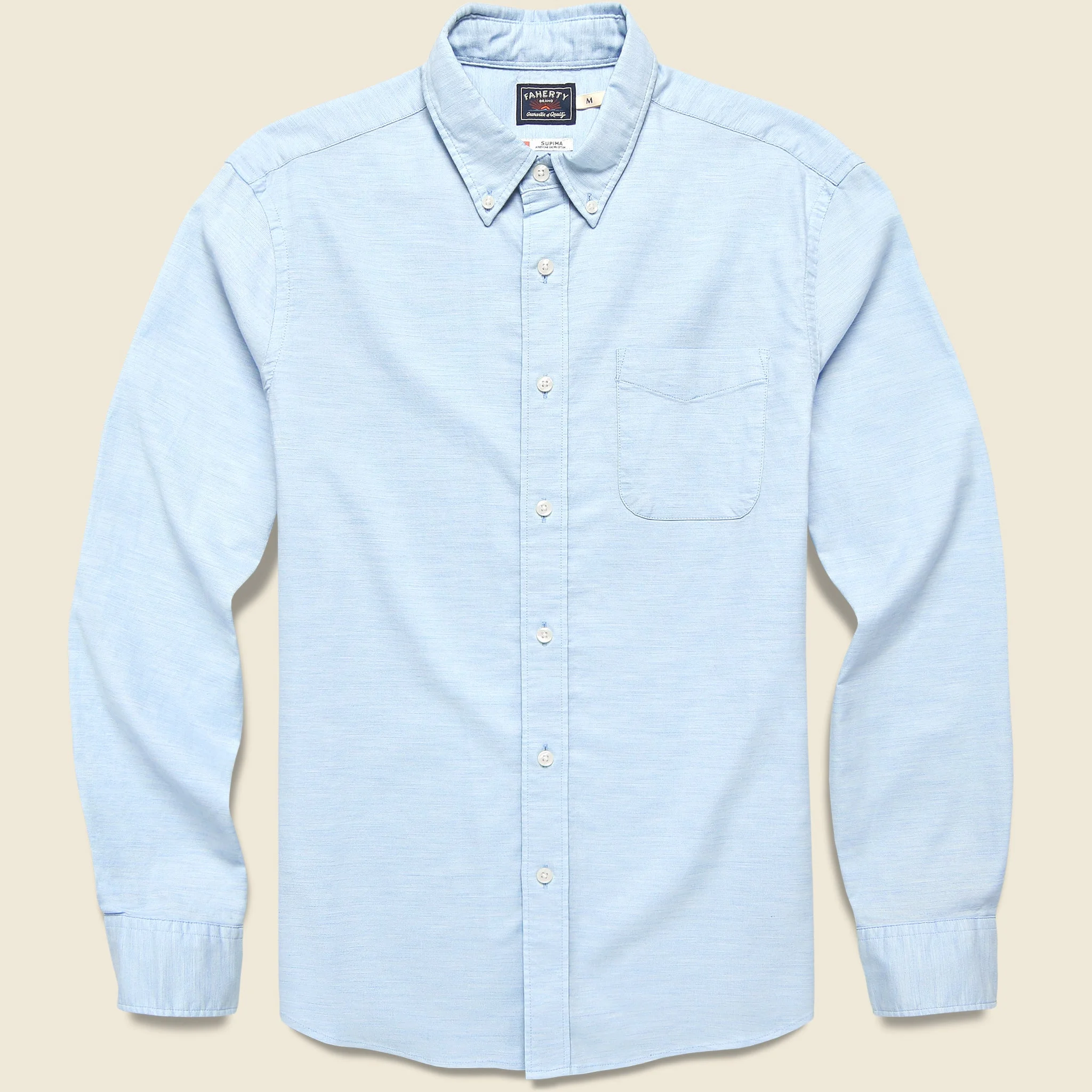 Supima Oxford Shirt - Blue Heather - 1