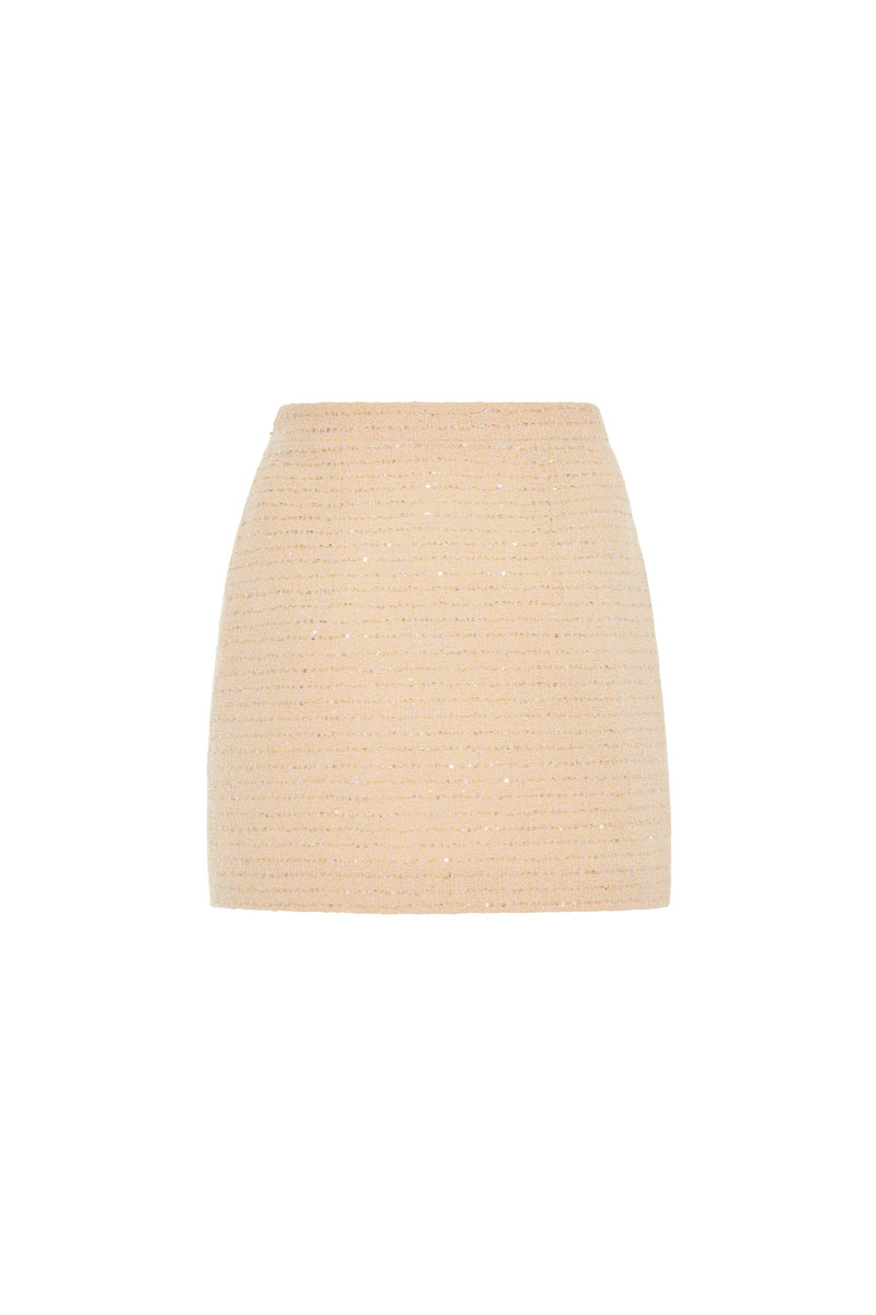 Alessandra Rich SEQUIN TWEED MINI SKIRT outlook