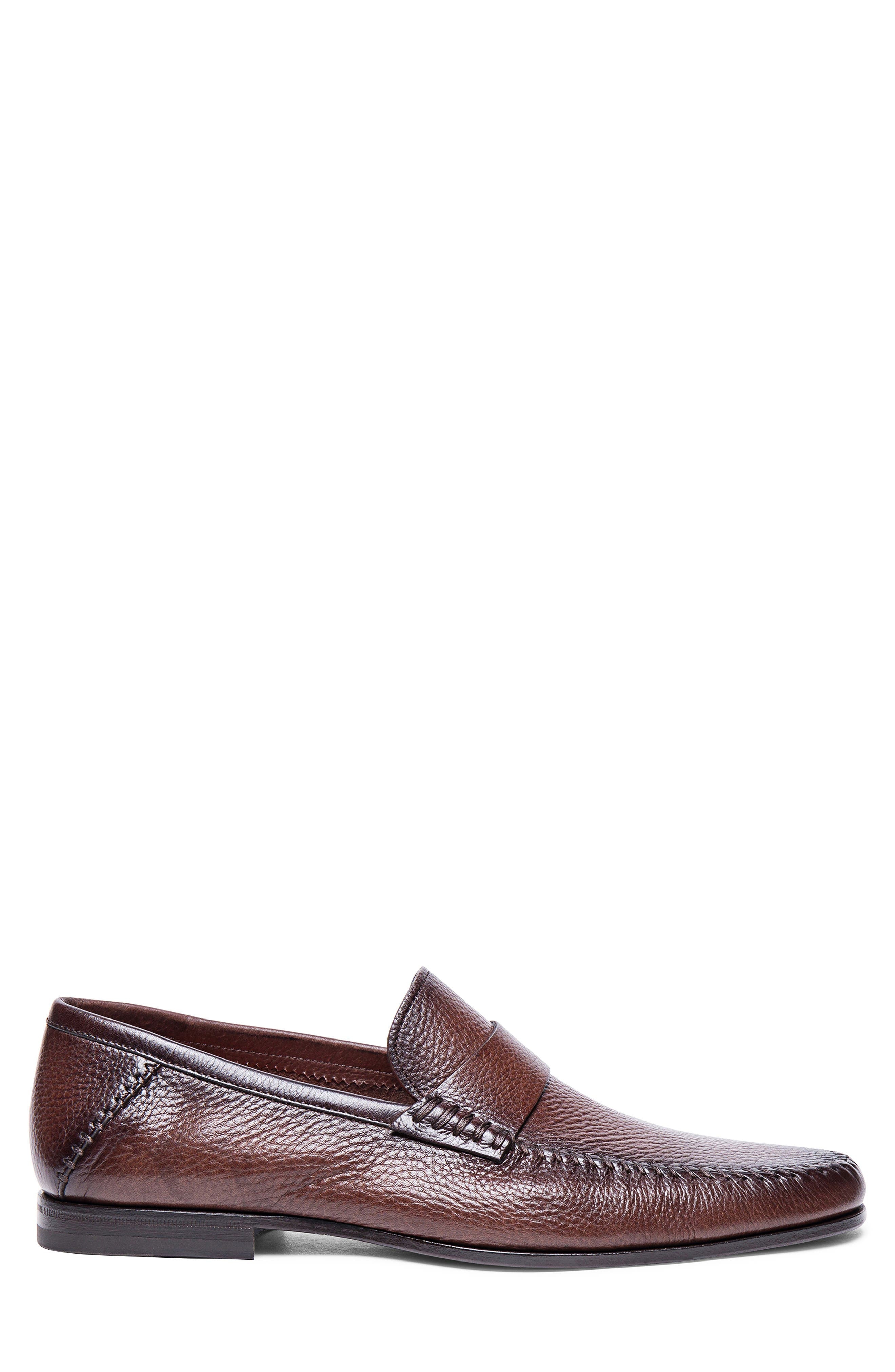 Santoni Paine Loafer in Dark Brown at Nordstrom - 3