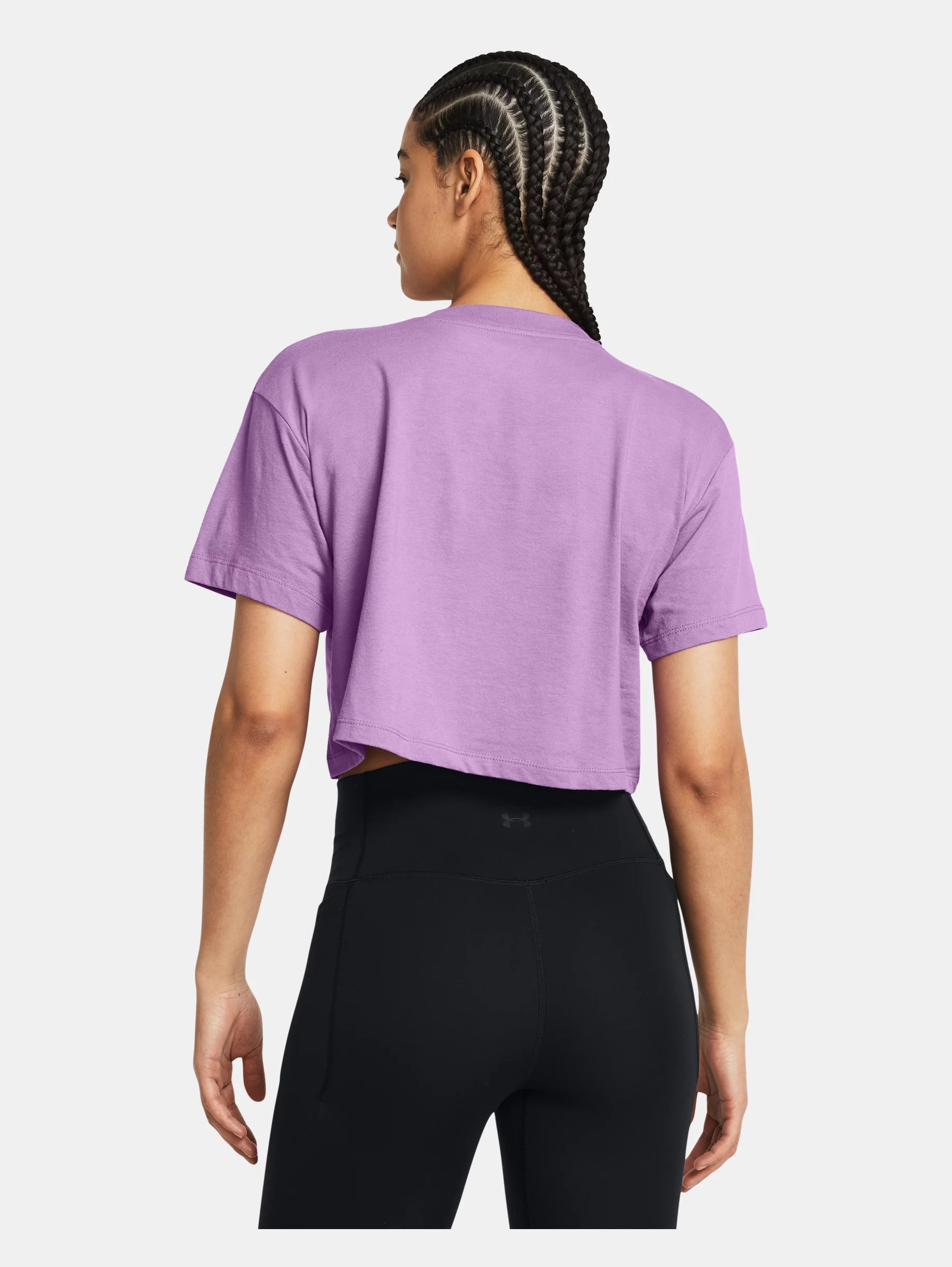 Women's UA Bubble Script Crop Short Sleeve - 4