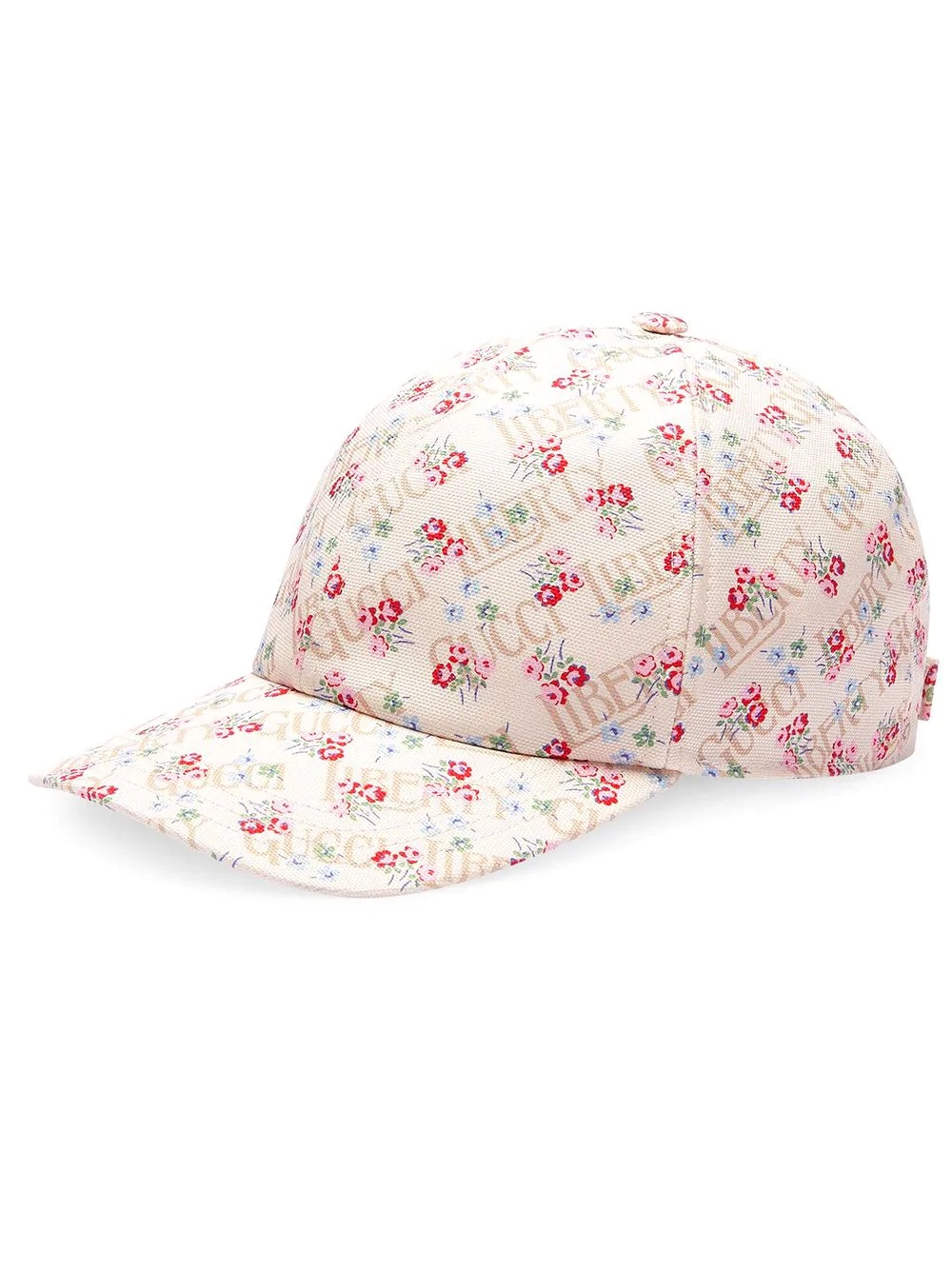 floral print cap - 1