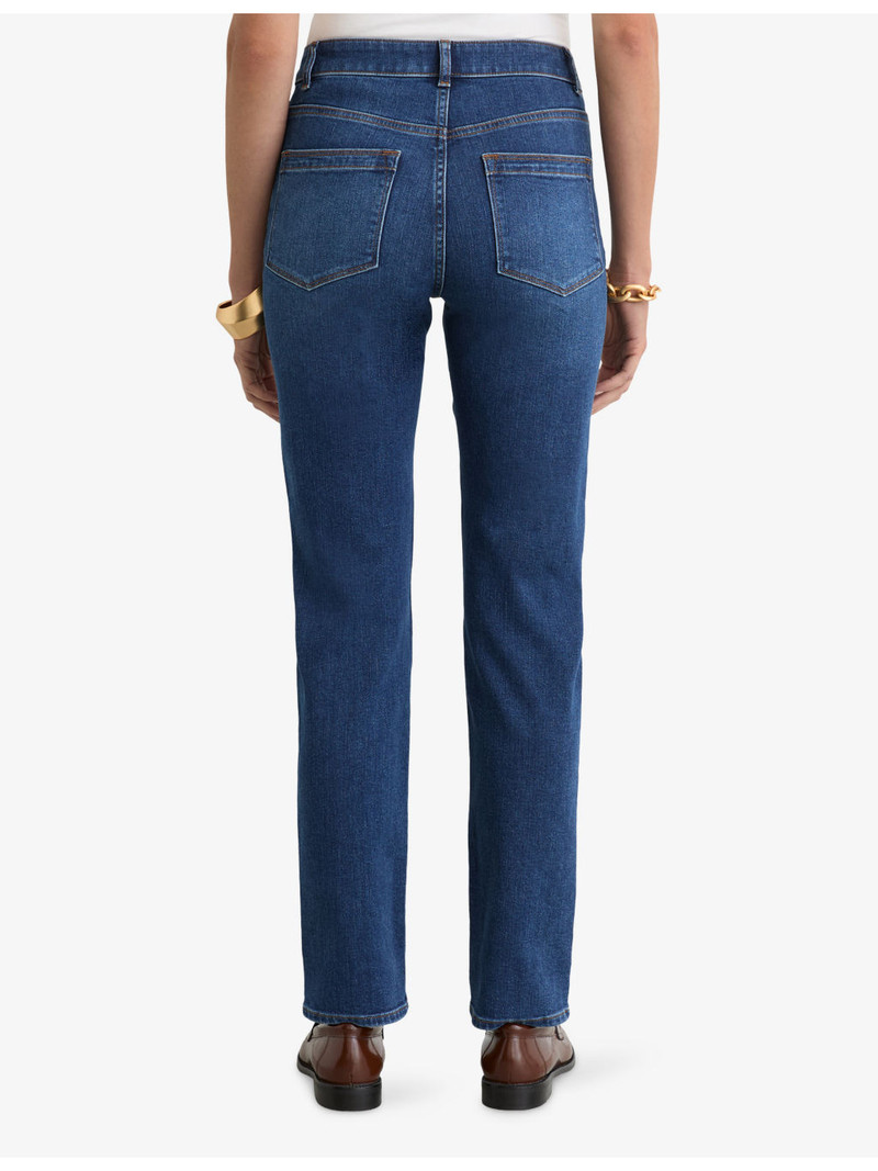 Isabel Slim-Leg Mid-Rise Stretch-Denim Jeans 4