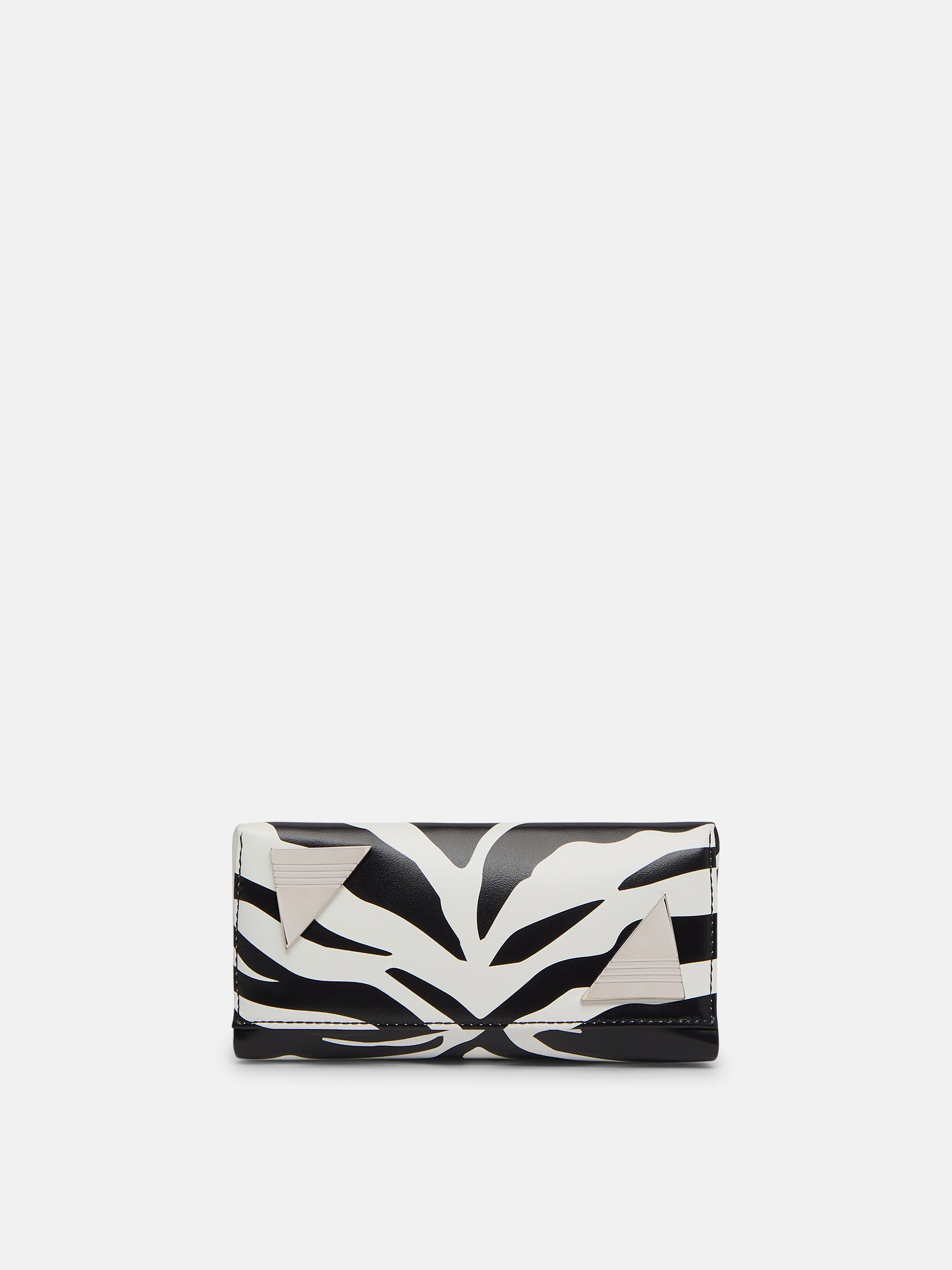 ''MIDNIGHT'' BLACK AND WHITE CLUTCH - 5