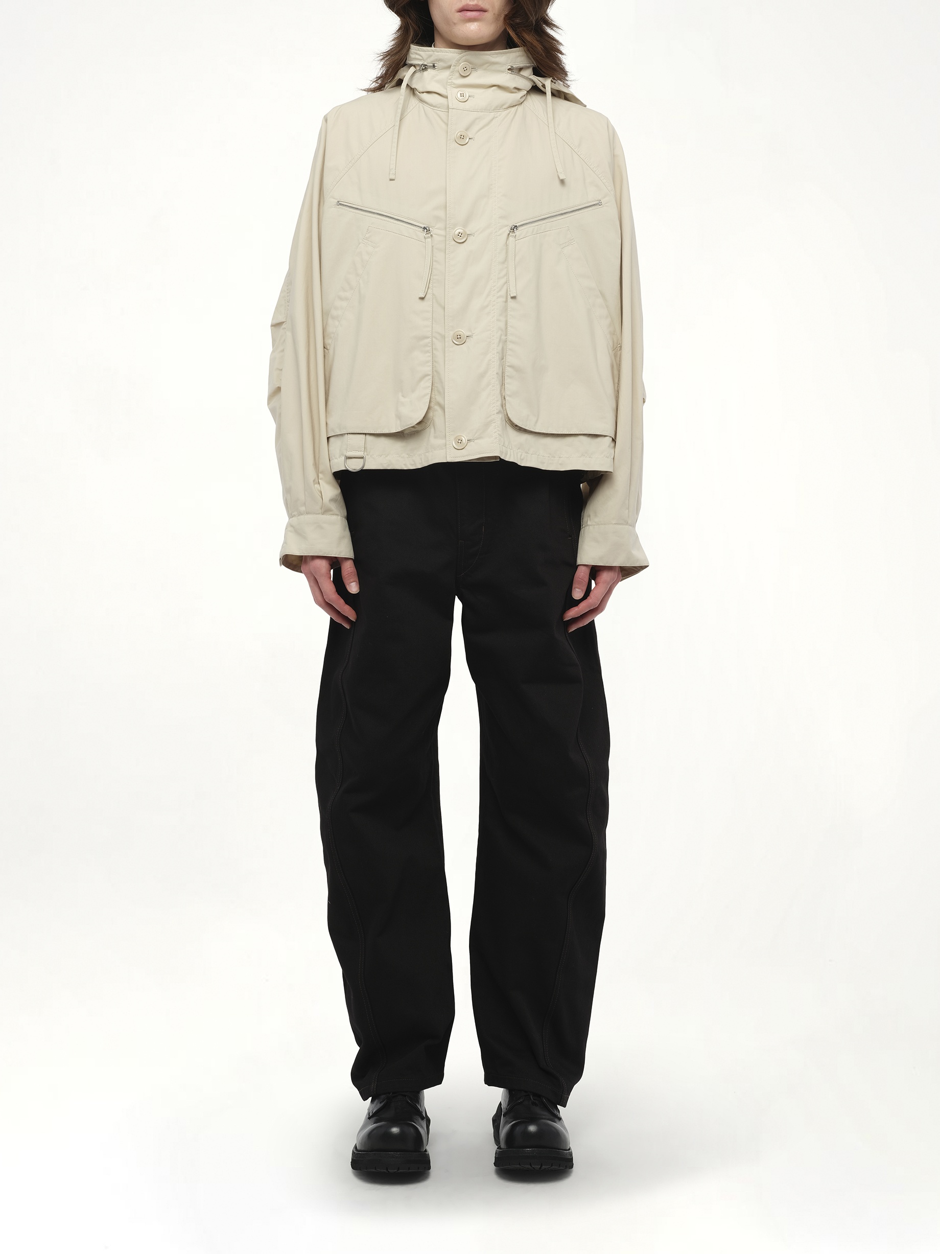 Parachute Blouson in Stone Beige - 6