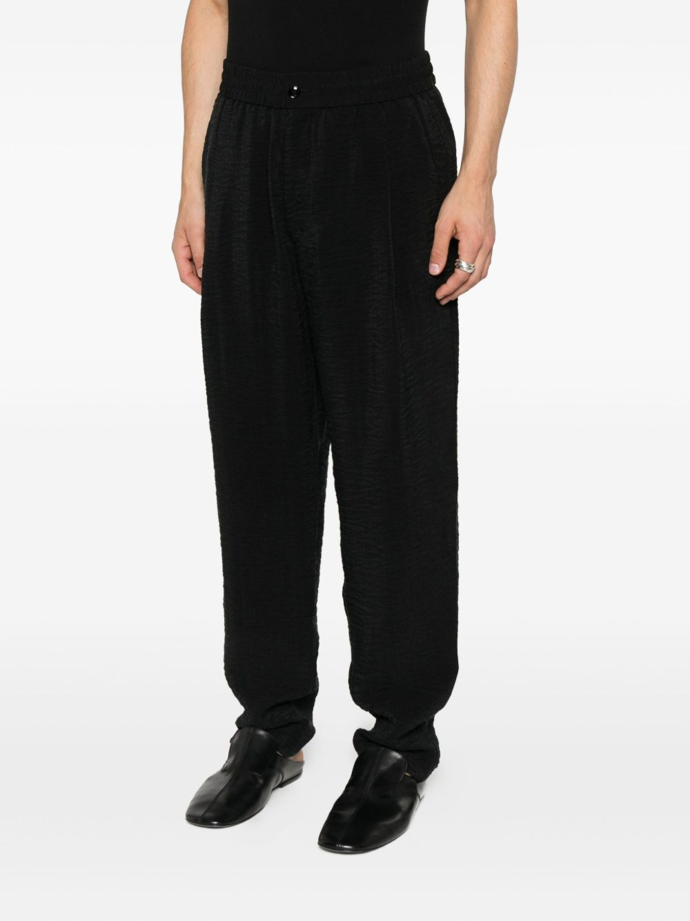 elastic-waistband trousers - 3