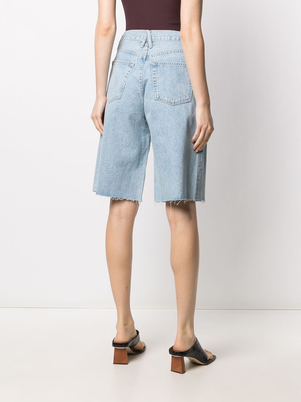 Grace knee-length denim shorts - 4