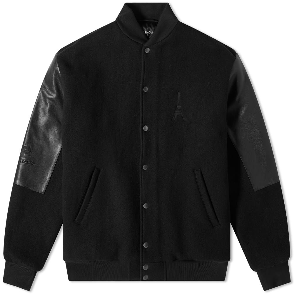 Balenciaga Pinched Varsity Jacket - 1