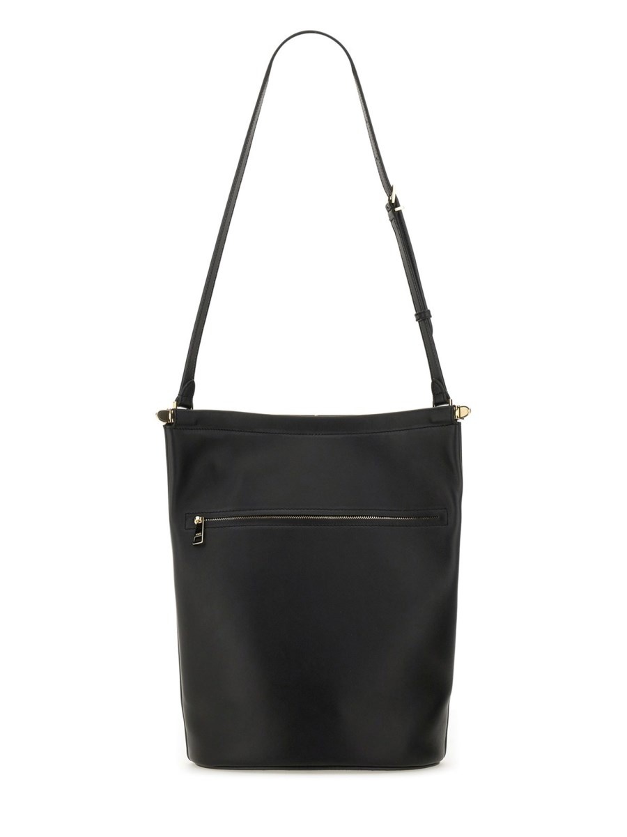 SMALL LEATHER BUCKET BAG - 2