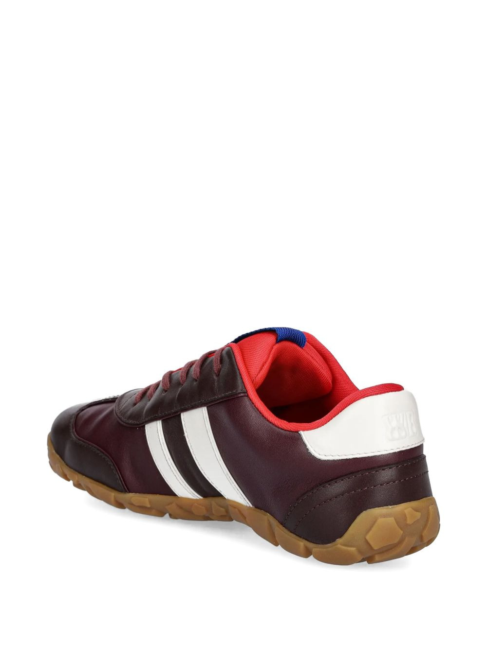 leather stripe sneakers - 4