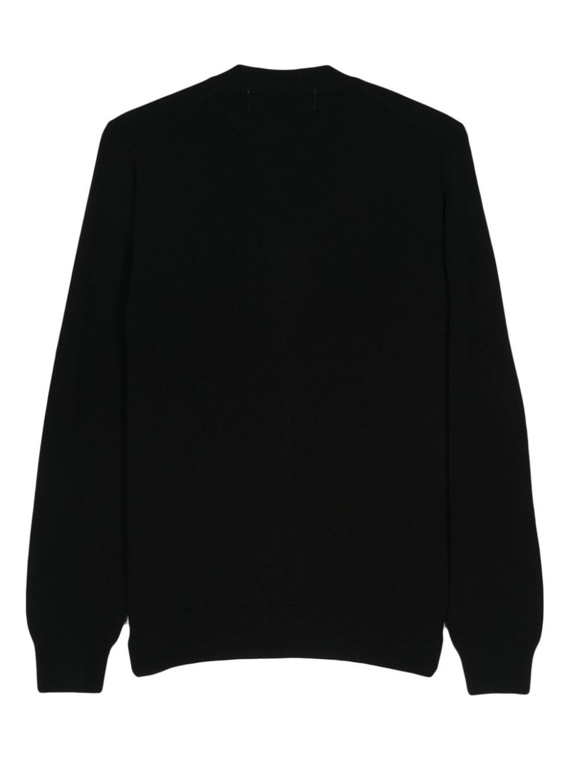 Comme des Garçons PLAY Red Emblem Cardigan Unisex outlook