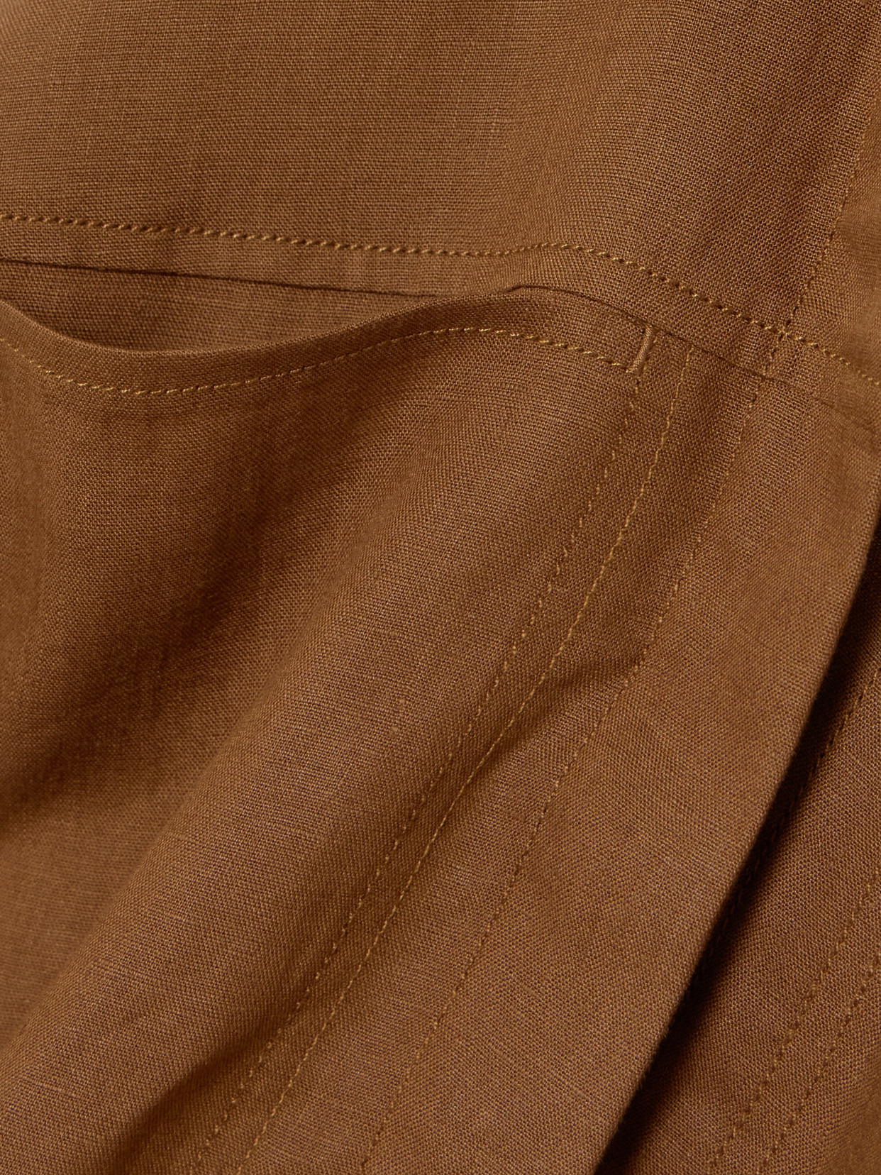 Rito Cropped Linen Shirt - 4
