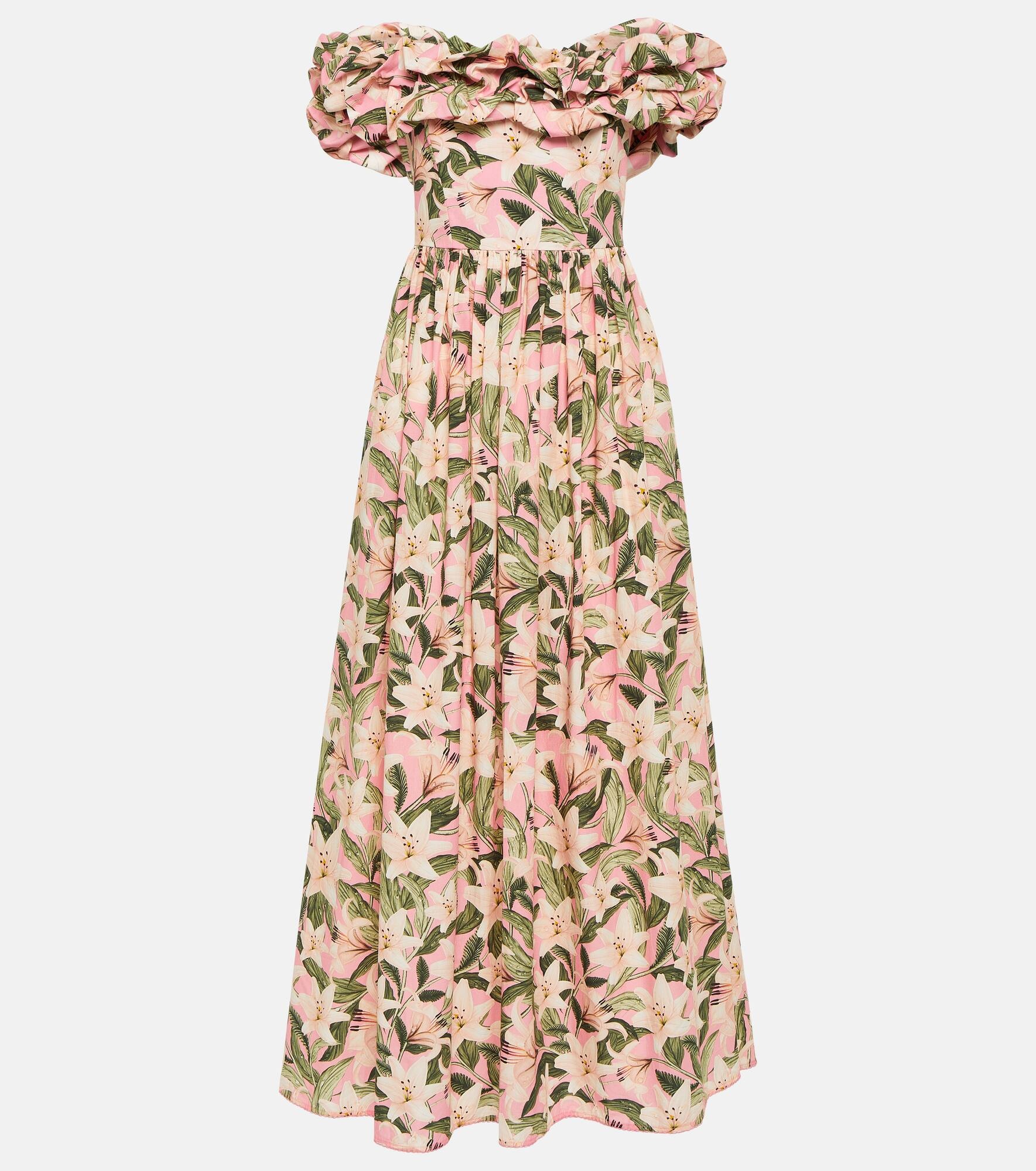 Espliego floral cotton maxi dress - 1