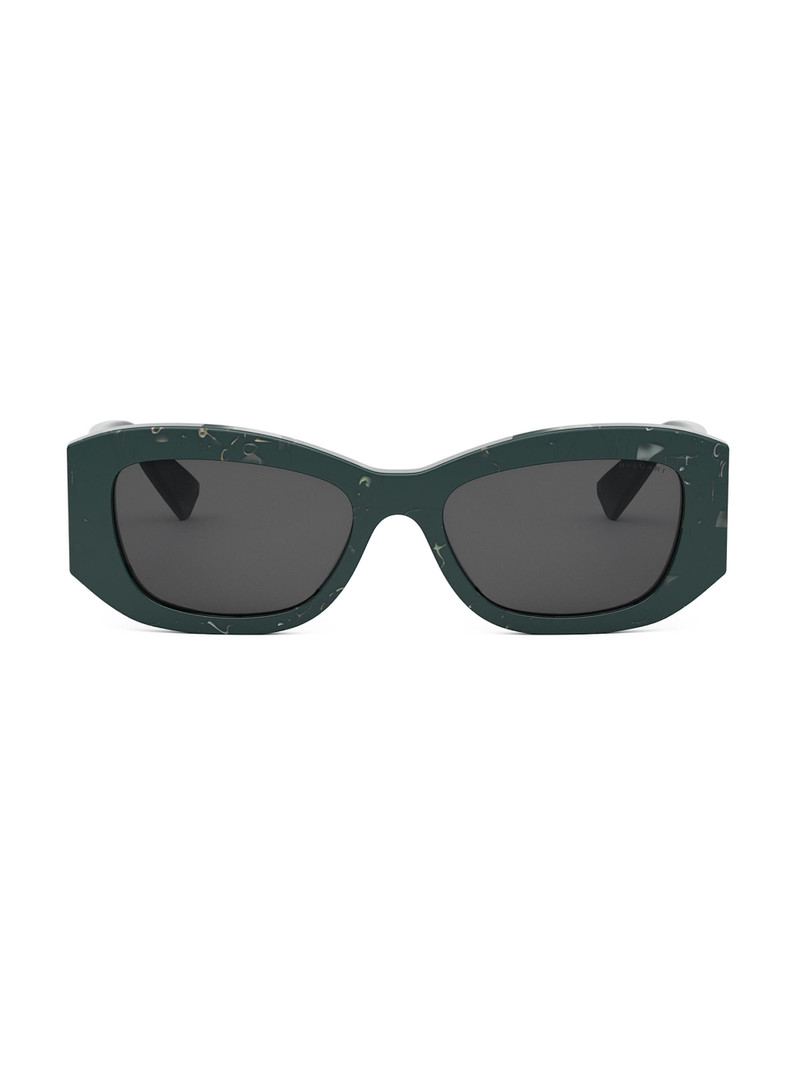 Women's Roma 54MM Geometric Sunglasses - Grey Green Grey 1