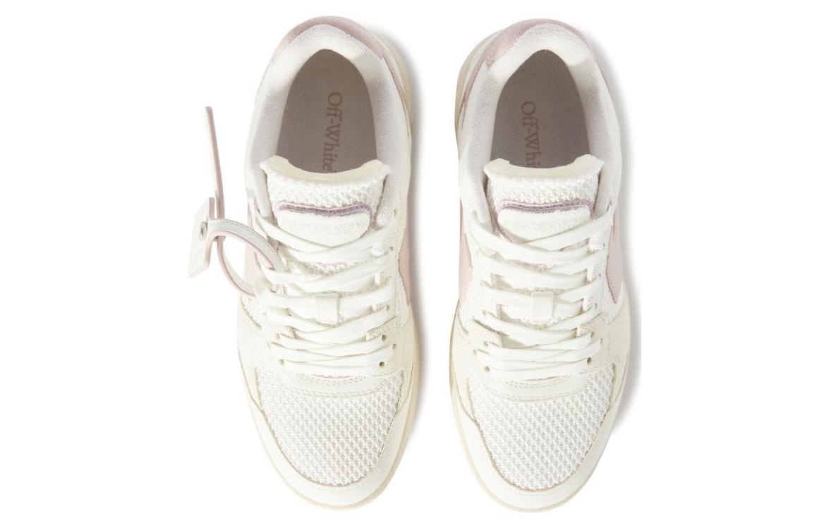 (WMNS) Off-White Slim Out Of Office Leather Sneakers 'White Pink' OWIA276S24LEA0010136 - 4