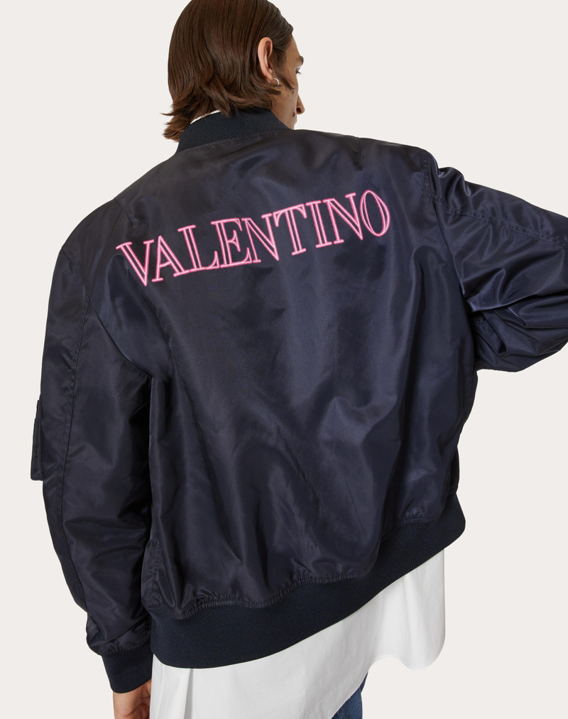 NYLON BOMBER WITH VALENTINO NEON UNIVERSE PRINT 5