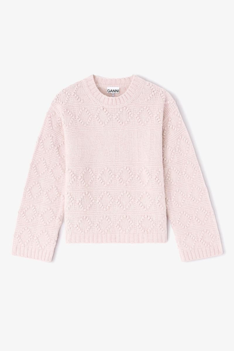 COTTON WOOL BUBBLE SWEATER 1