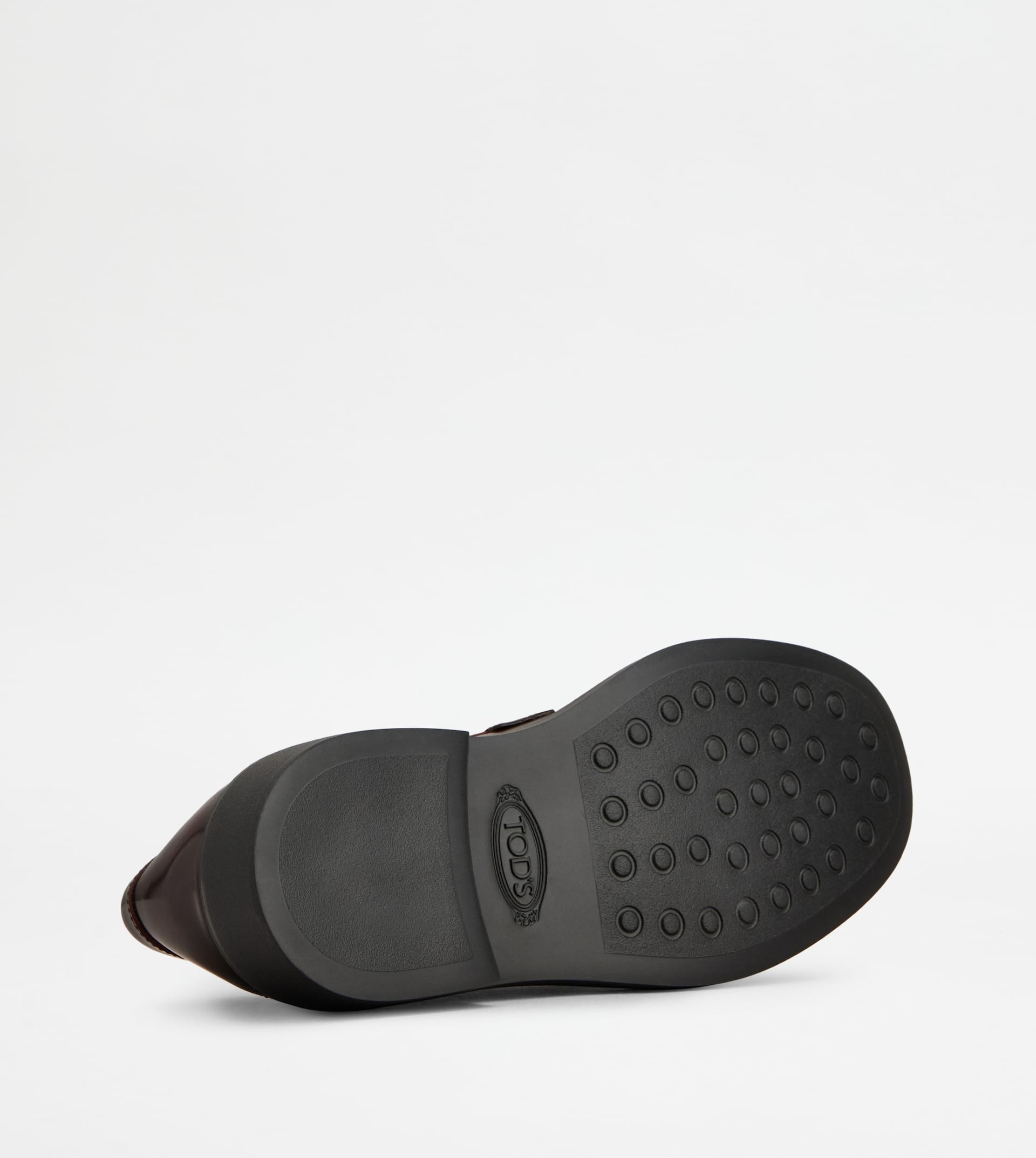 LOAFERS IN LEATHER - BURGUNDY - 4