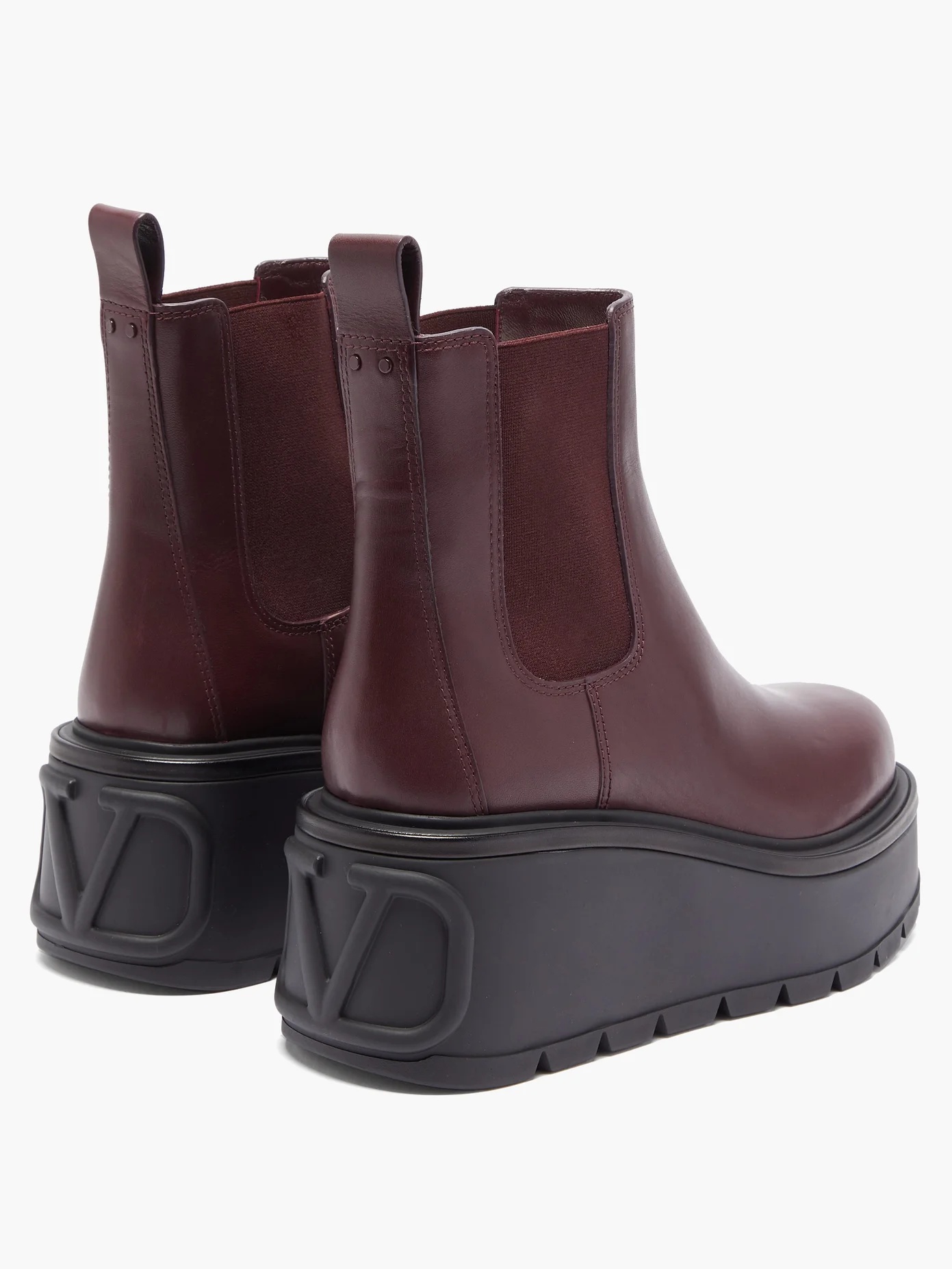 Uniqueform leather platform Chelsea boots - 5