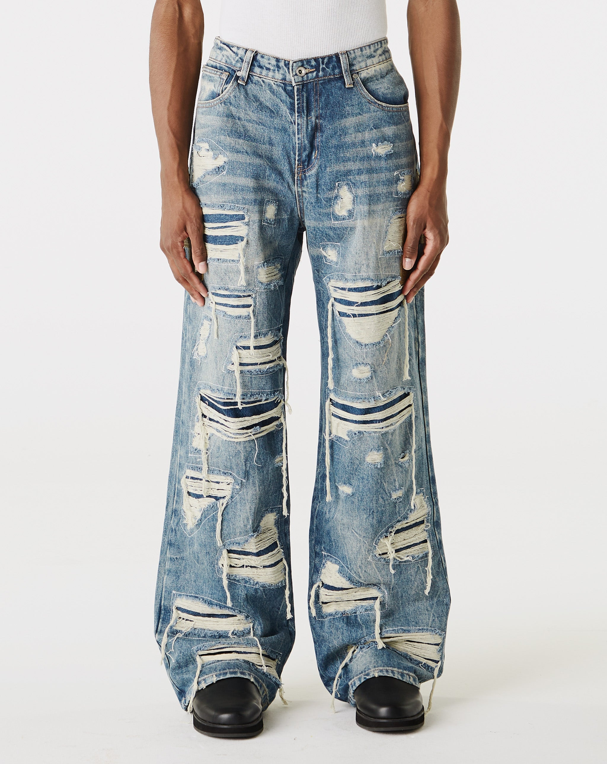 Side Patch Relaxation Denim - 5